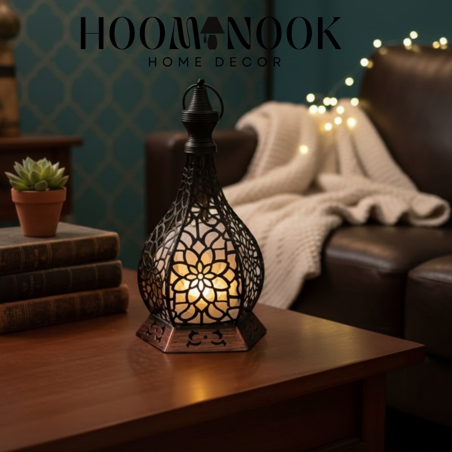 মরোক্কান মেটাল ক্যান্ডেল লণ্ঠন হোল্ডার ✨