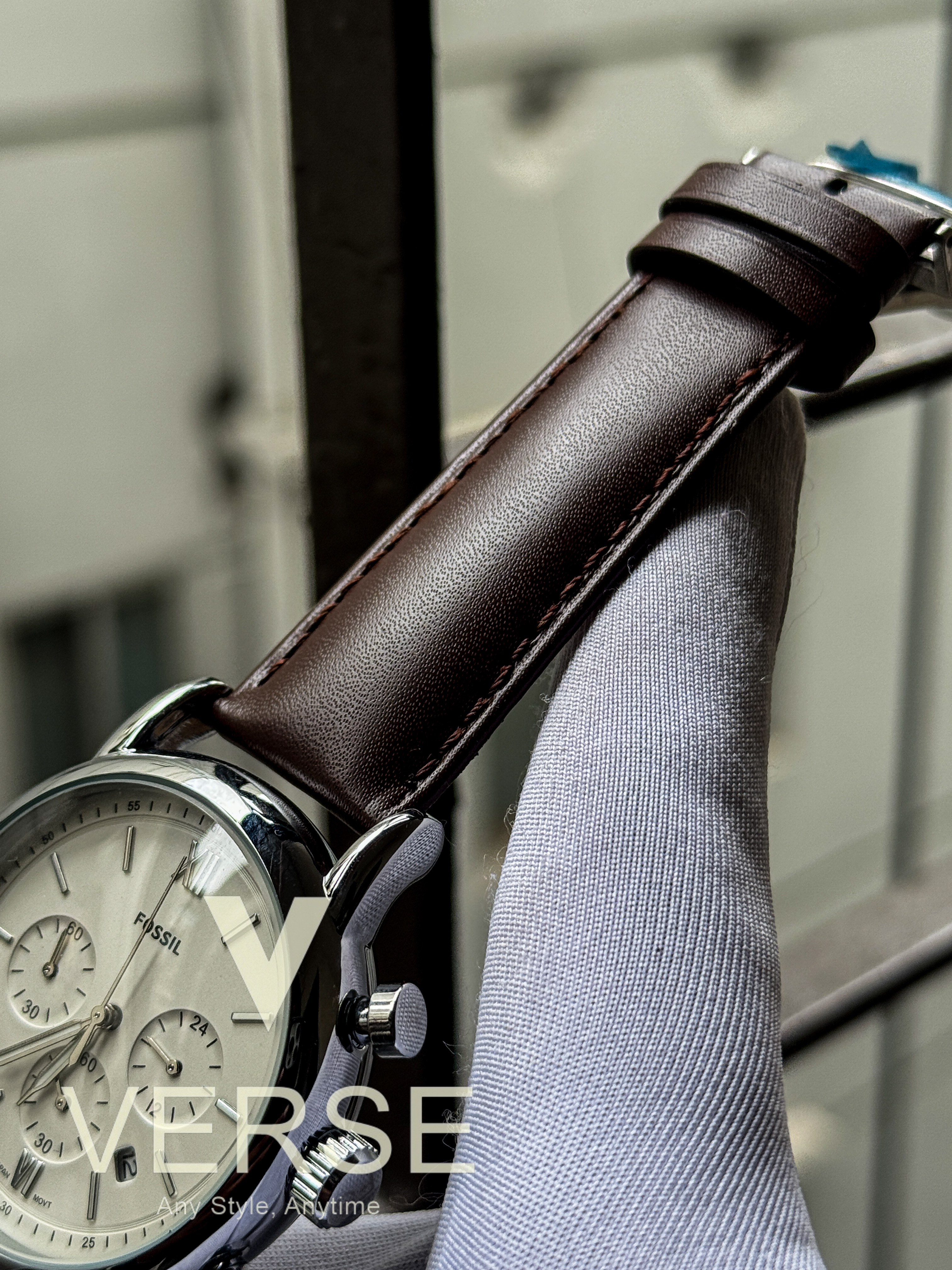 Fossil Neutra Chronograph White Dial Belt+chain_img_2