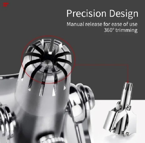 Mini Nose Hair trimmer for Men. Manual Metal Handle Nose trimmer for precise grooming_img_5