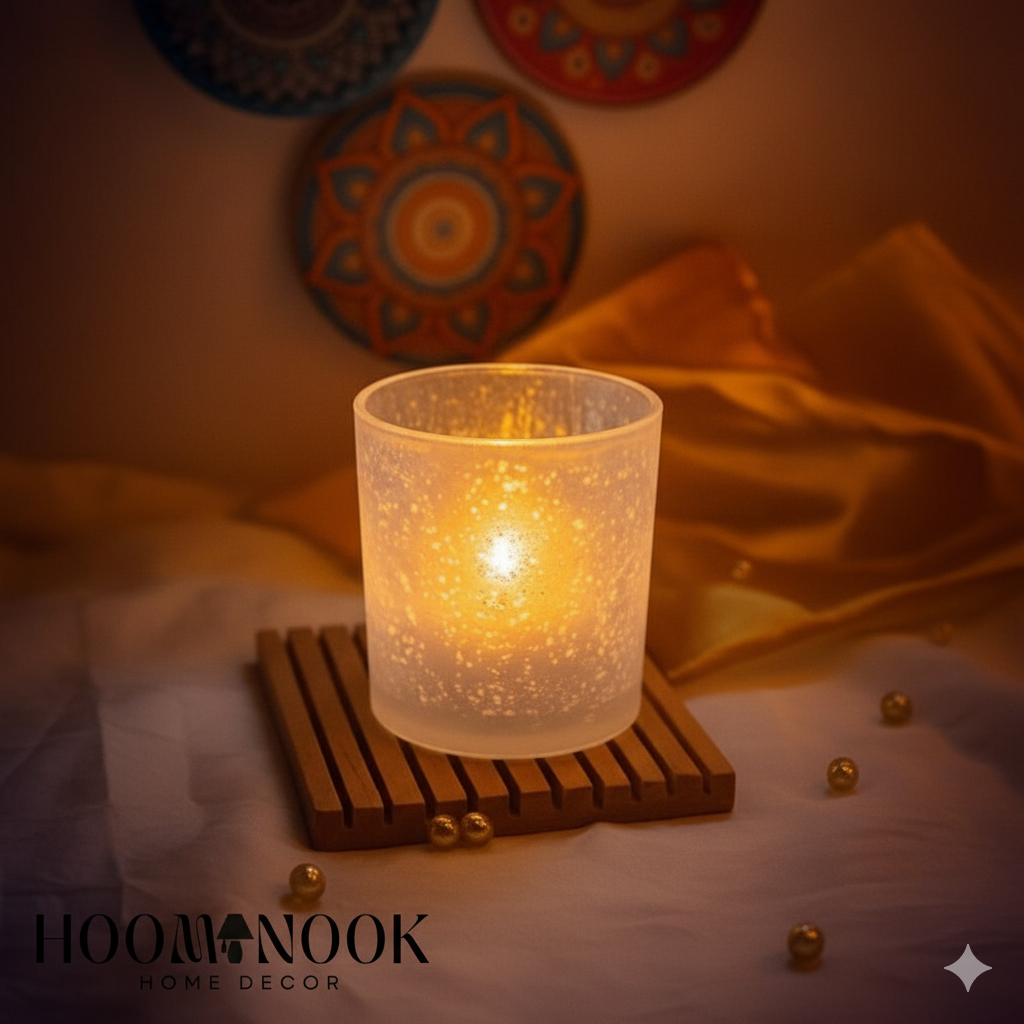 গ্লাস ক্যান্ডেল হোল্ডার – HoomeNook-এর জাদুকরী ছোঁয়া! - Image 3
