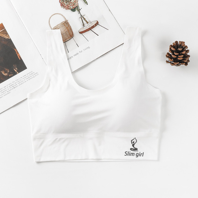 Women‘s Ice Silk Seamless Bra Sports Push Up Underwear Transparent Mesh GathersBralette Plus Size Comfortable Elastic Bralette_img_11