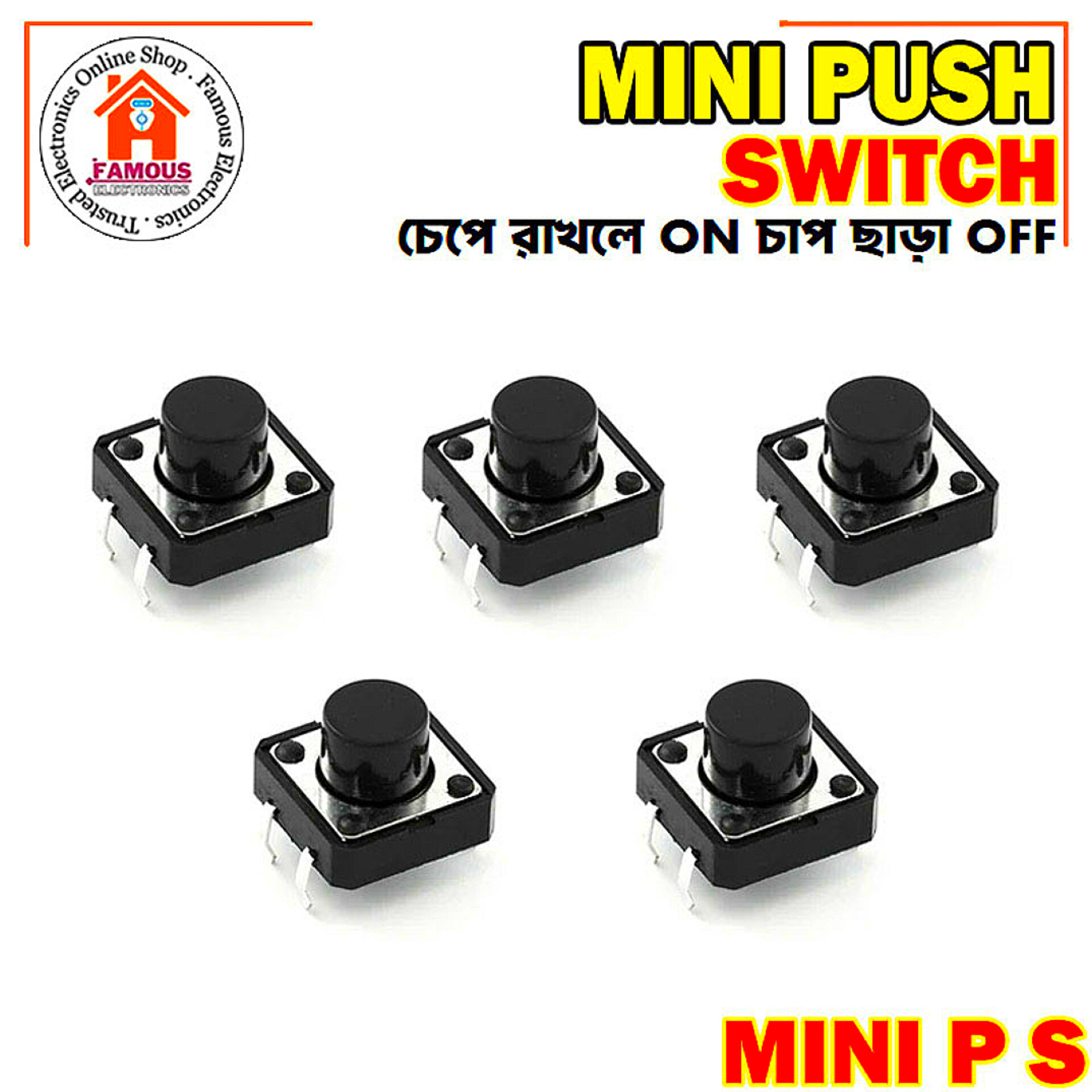 1PCS Tactile Tact Push Button Micro Switch TS 1166A-5PCS_img_1