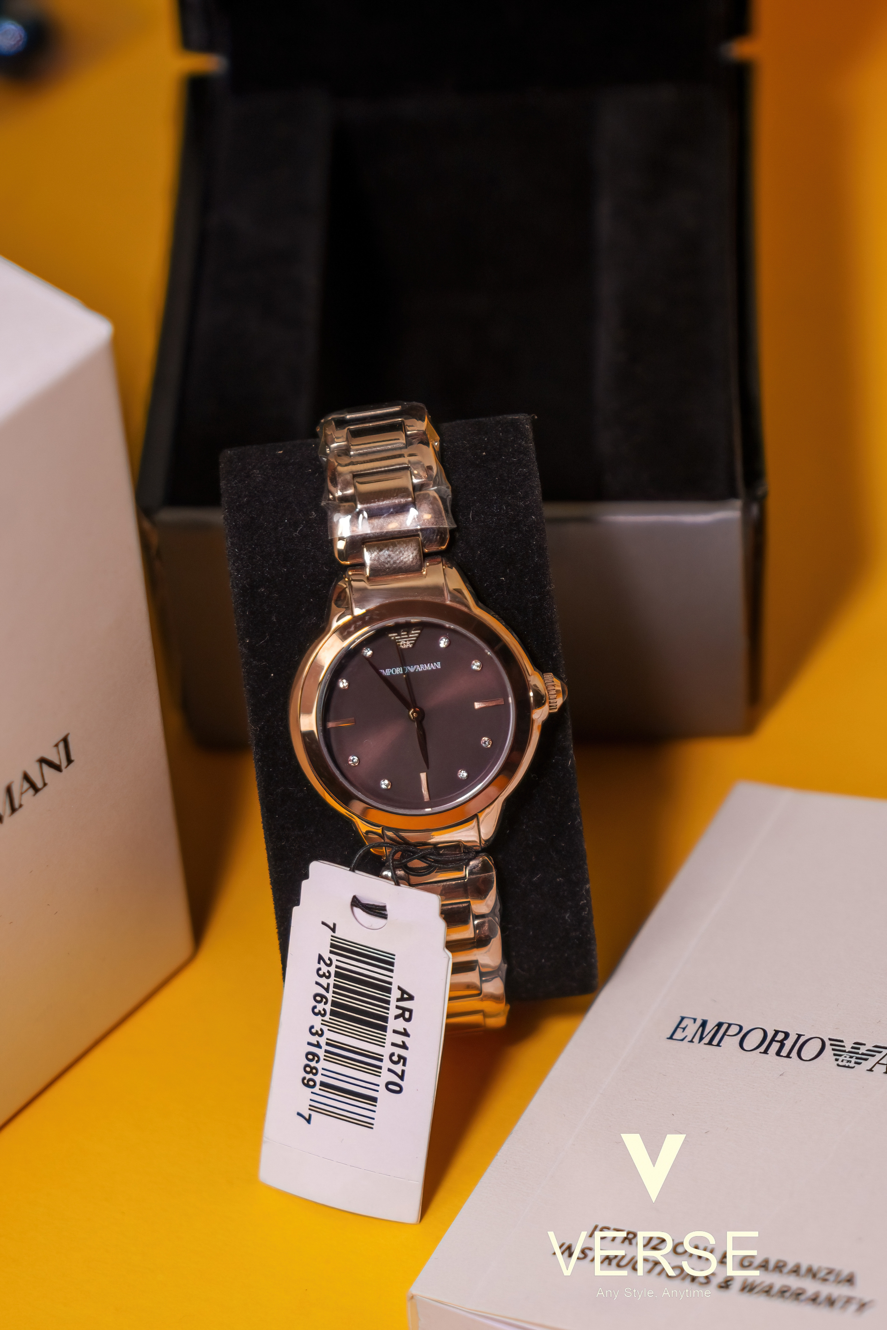 Emporio Armani AR11570 Women’s Rose-Gold Watch