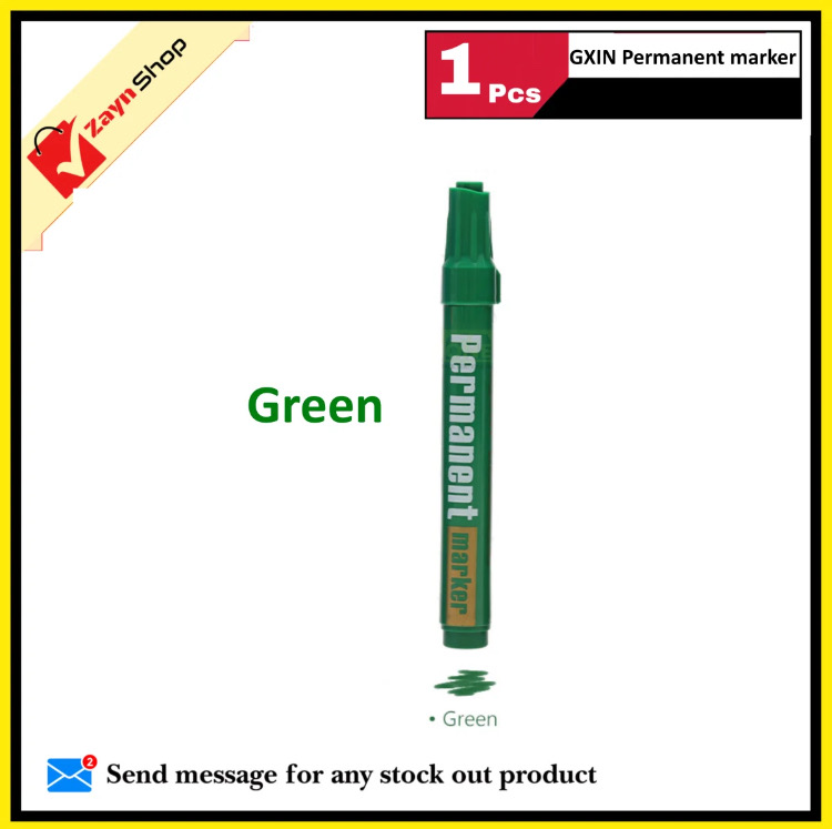GXIN Permanent Marker Writes on Metal, Plastic, Glass And Wood Black Blue Red Green 1pcs_img_4