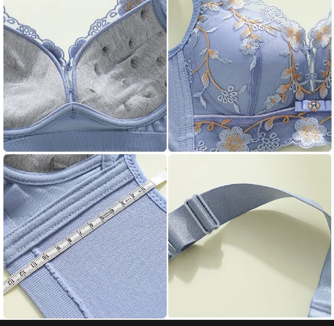 Gathered bra lace bra beautiful back bra light bra breathable bra soft bra comfortable bra seamless bra জড়ো করা ব্রা লেইস ব্রা সুন্দর ব্যাক ব্রা হালকা ব্রা শ্বাস-প্রশ্বাসযোগ্য ব্রা নরম ব্রা আরামদায়ক ব্রা সিমলেস ব্রা_img_5