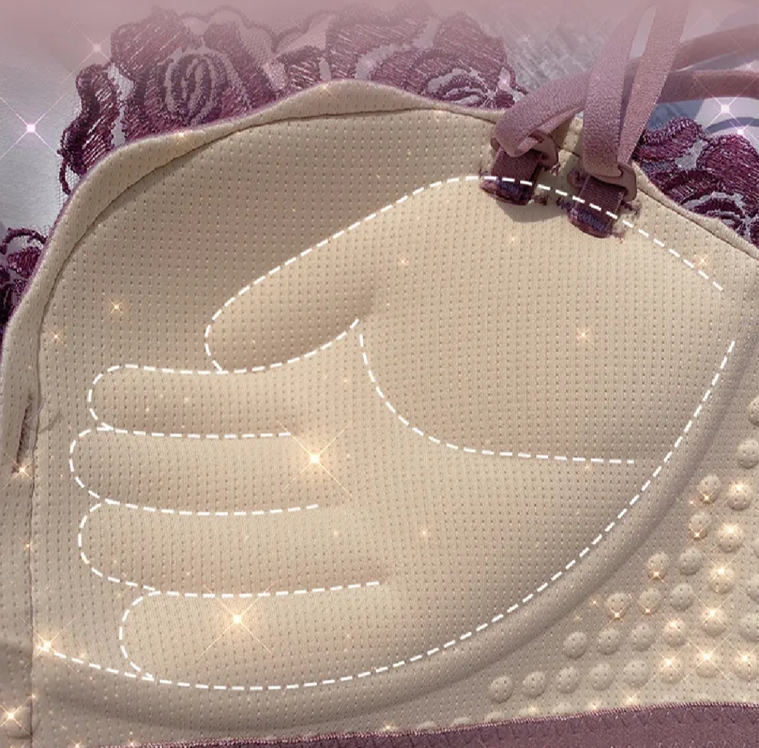 High quality bra gathered bra lace bra wrapped chest plus size seamless bra gather soft bra padded bra bras for women push up light basic bra_img_4