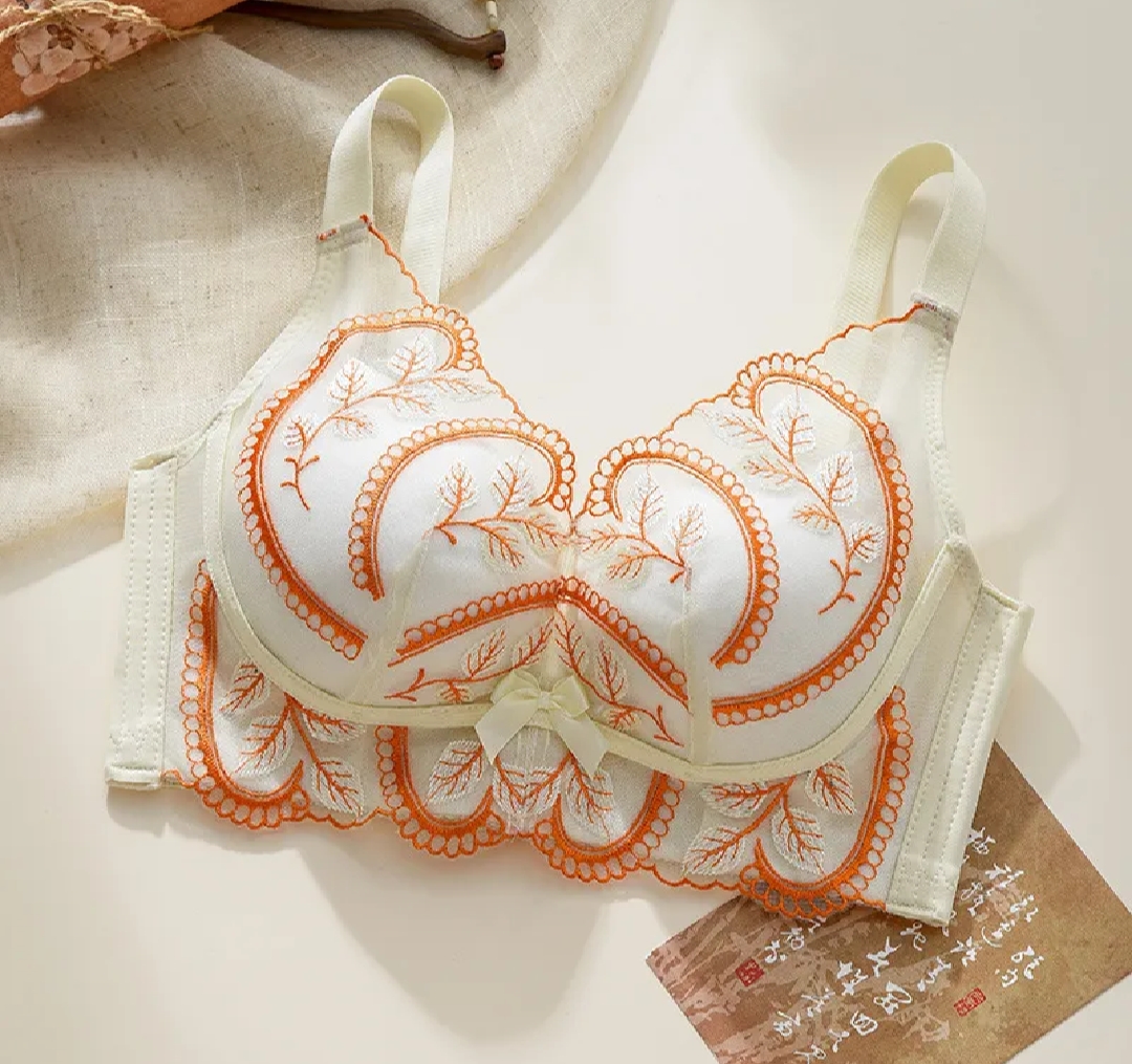 Seamless bra soft bra gathered bra thin bra women girl bra padded bra push up bras_img_1