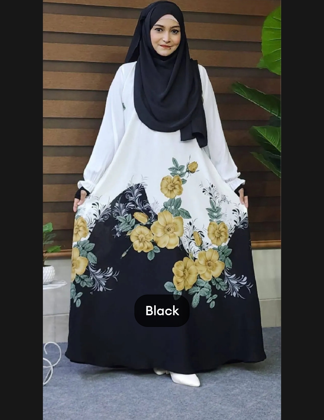 দুবাই চেড়ি জর্জেট ডিজিটাল প্রিন্ট বোরকা , হিজাব ছাড়া_img_2