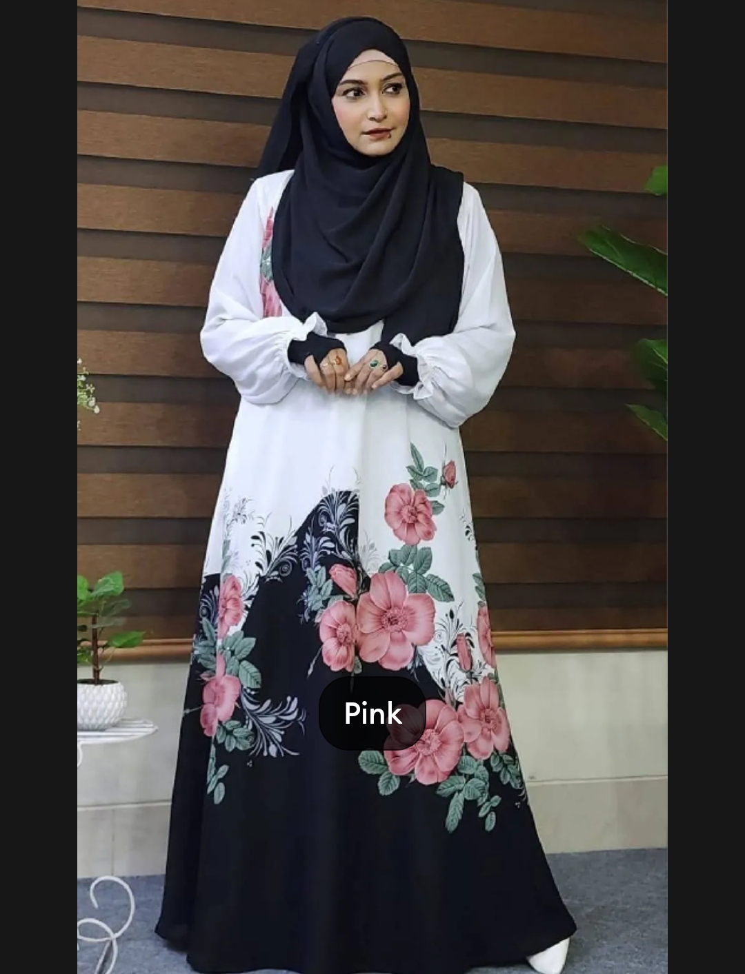 দুবাই চেড়ি জর্জেট ডিজিটাল প্রিন্ট বোরকা , হিজাব ছাড়া_img_3