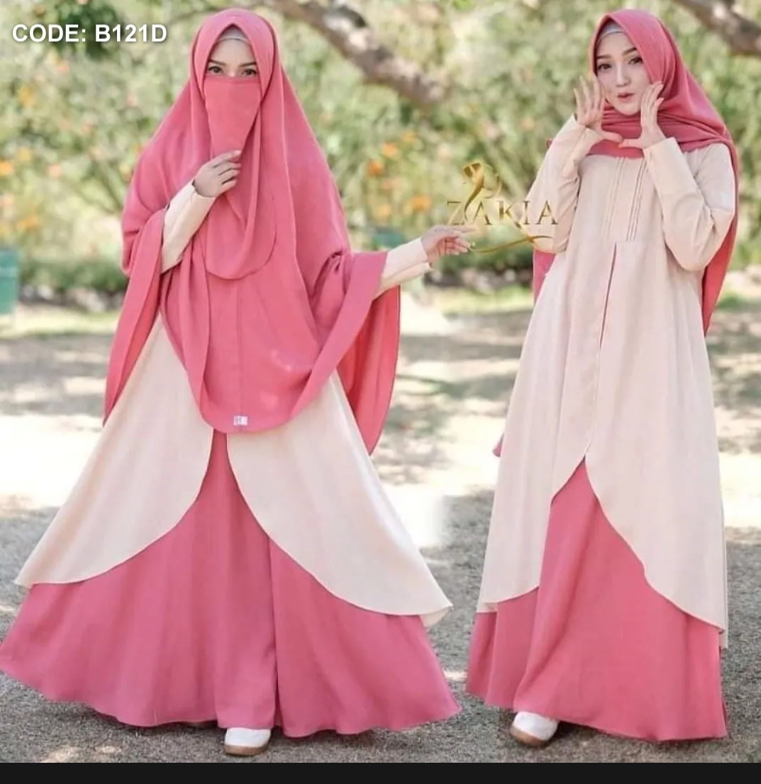 মালয়েশিয়ান বোরকা-১ ডুবাই চেরি কাপড় হিজাব, নিকাবসহ ফুলসেট_img_6