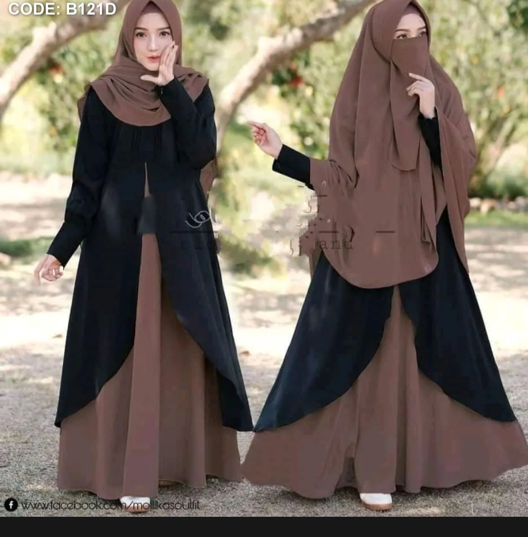 মালয়েশিয়ান বোরকা-১ ডুবাই চেরি কাপড় হিজাব, নিকাবসহ ফুলসেট_img_12