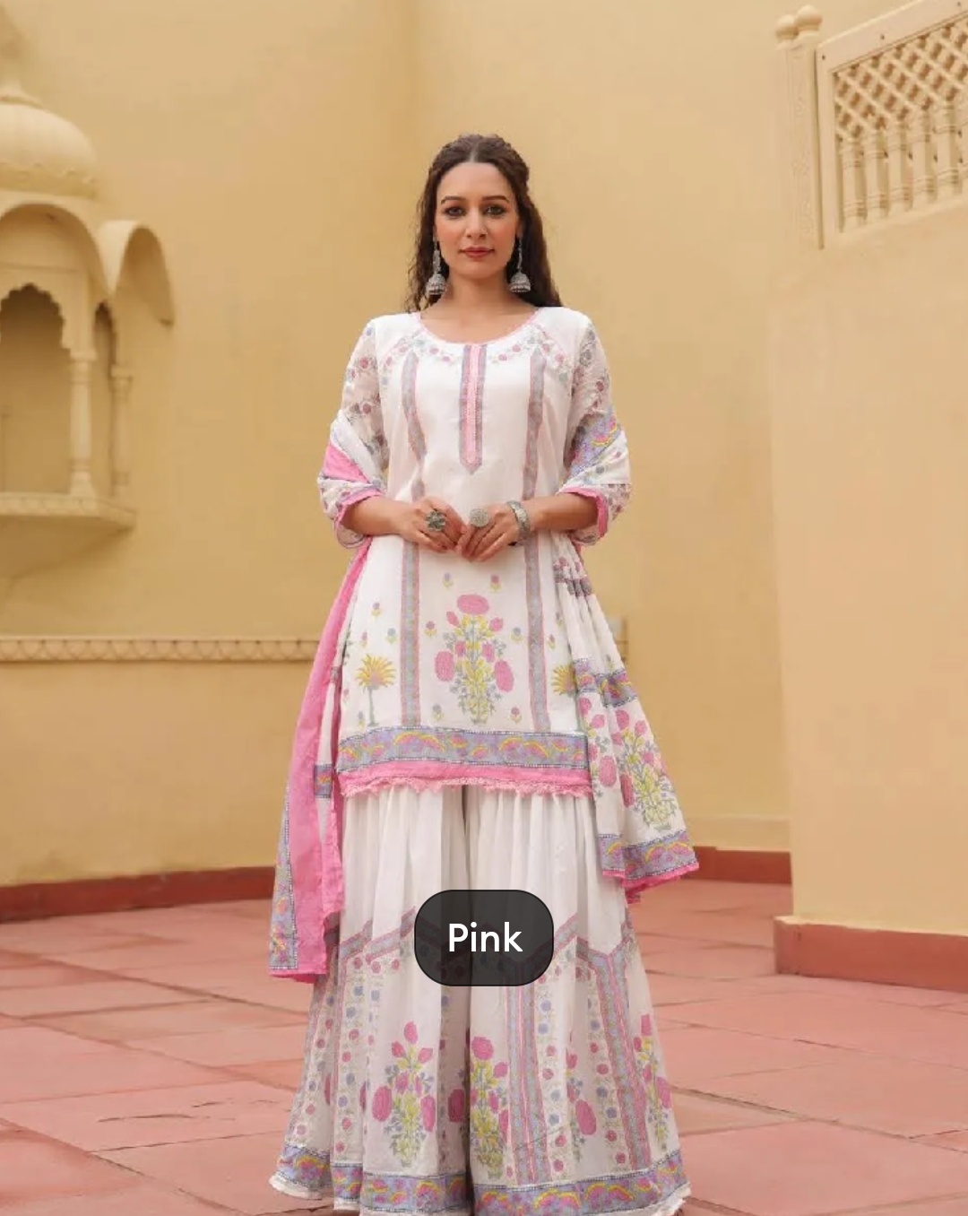 মহিলাদের জন্য নতুন কালেকশন শারারা থ্রি পিস_img_1