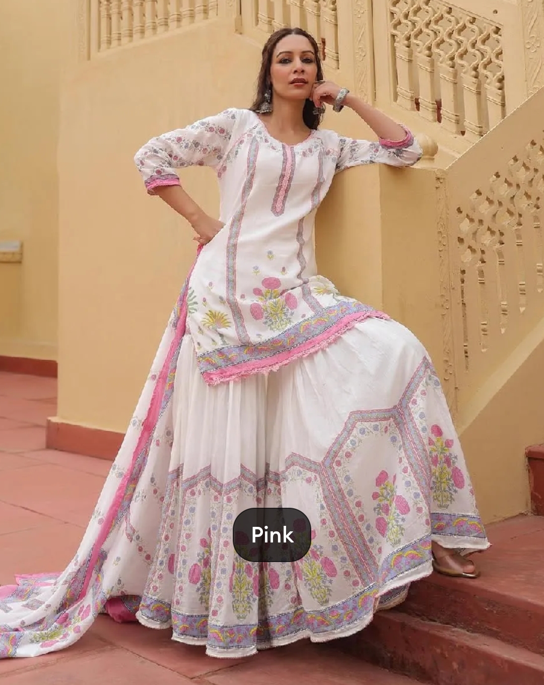 মহিলাদের জন্য নতুন কালেকশন শারারা থ্রি পিস_img_3