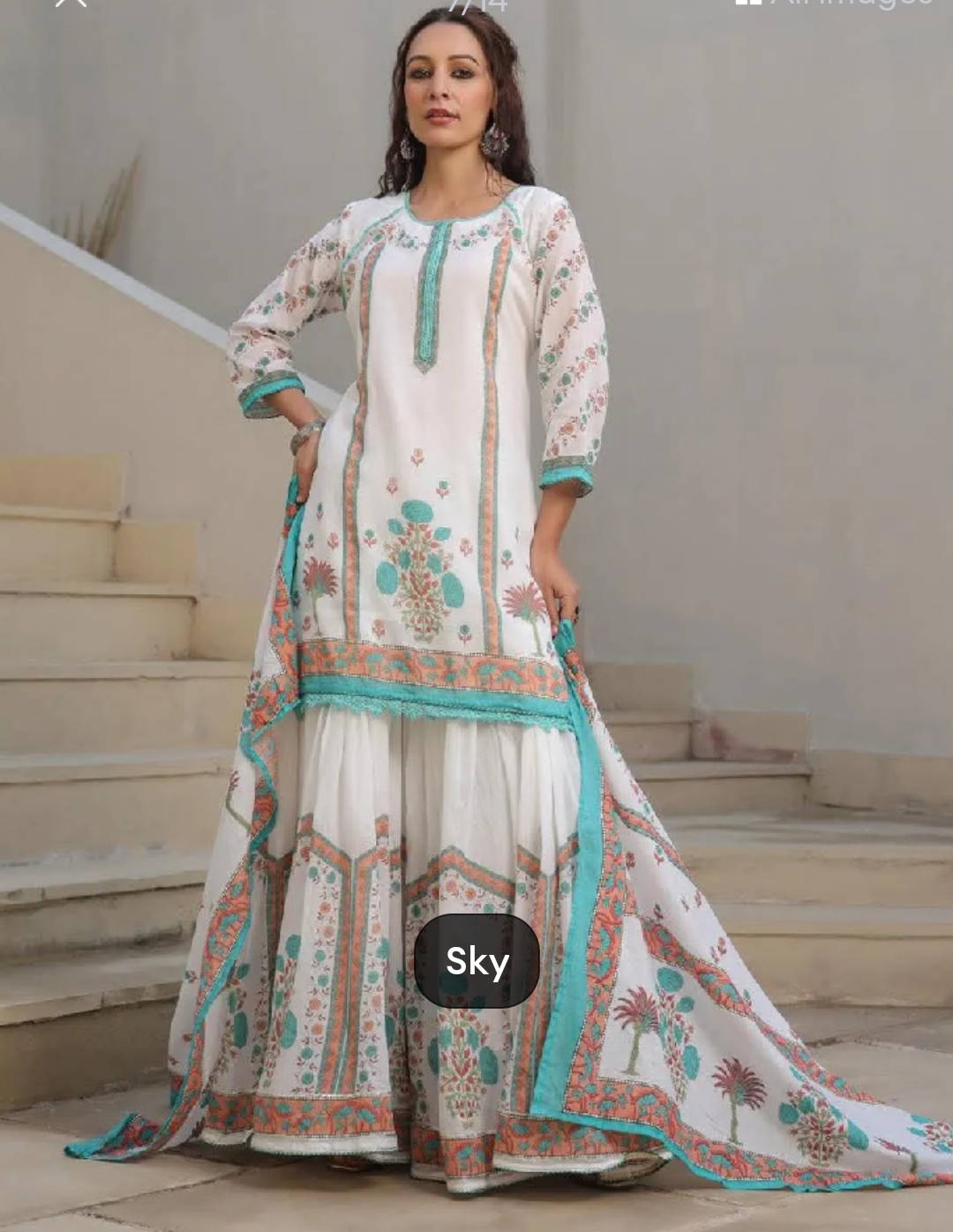 মহিলাদের জন্য নতুন কালেকশন শারারা থ্রি পিস_img_6