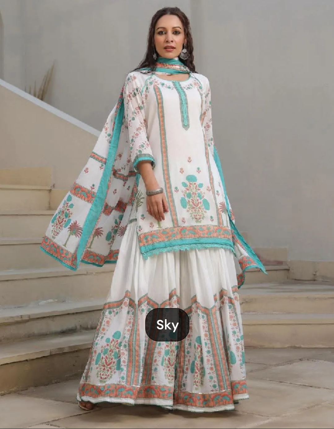 মহিলাদের জন্য নতুন কালেকশন শারারা থ্রি পিস_img_7