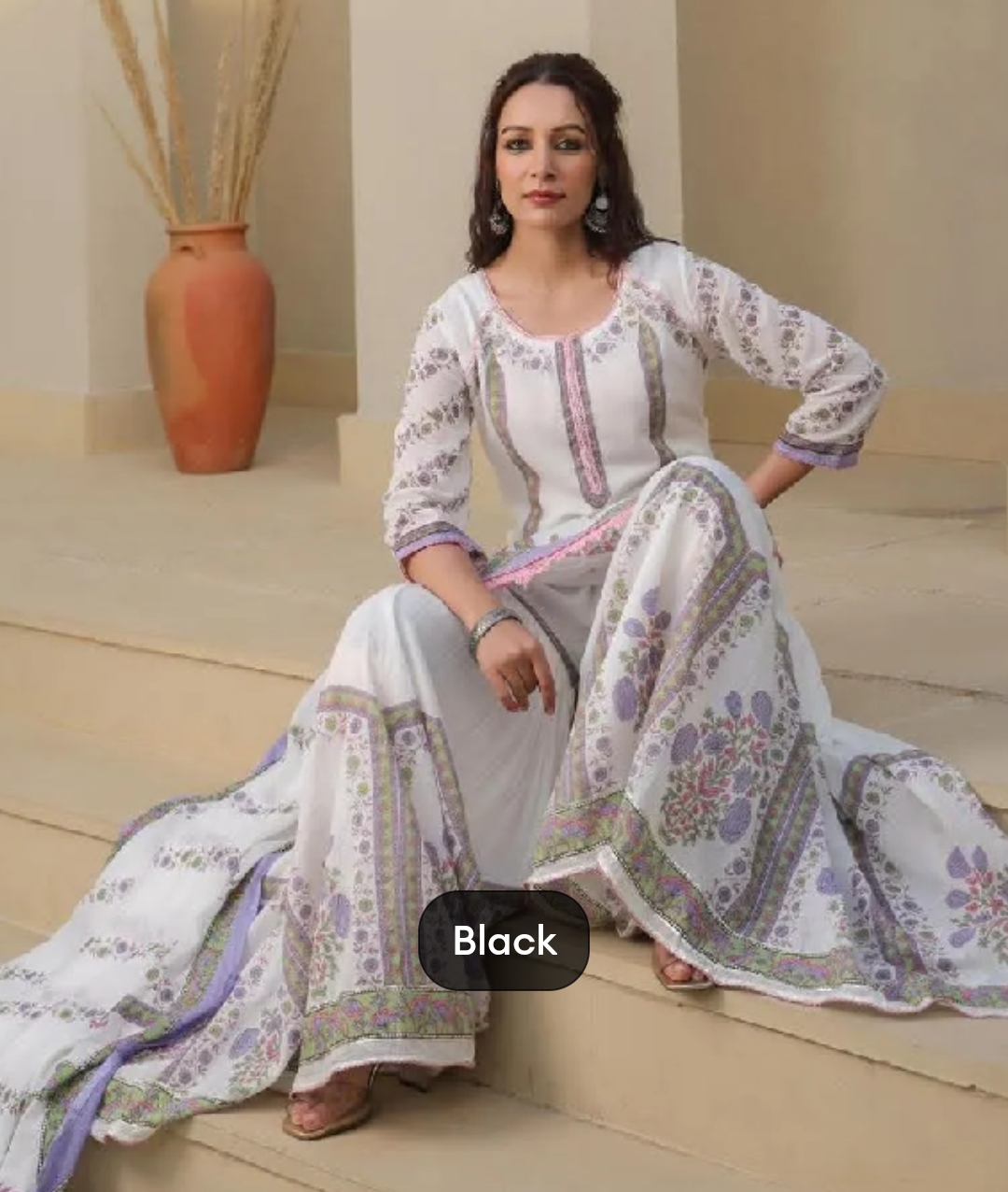 মহিলাদের জন্য নতুন কালেকশন শারারা থ্রি পিস_img_8