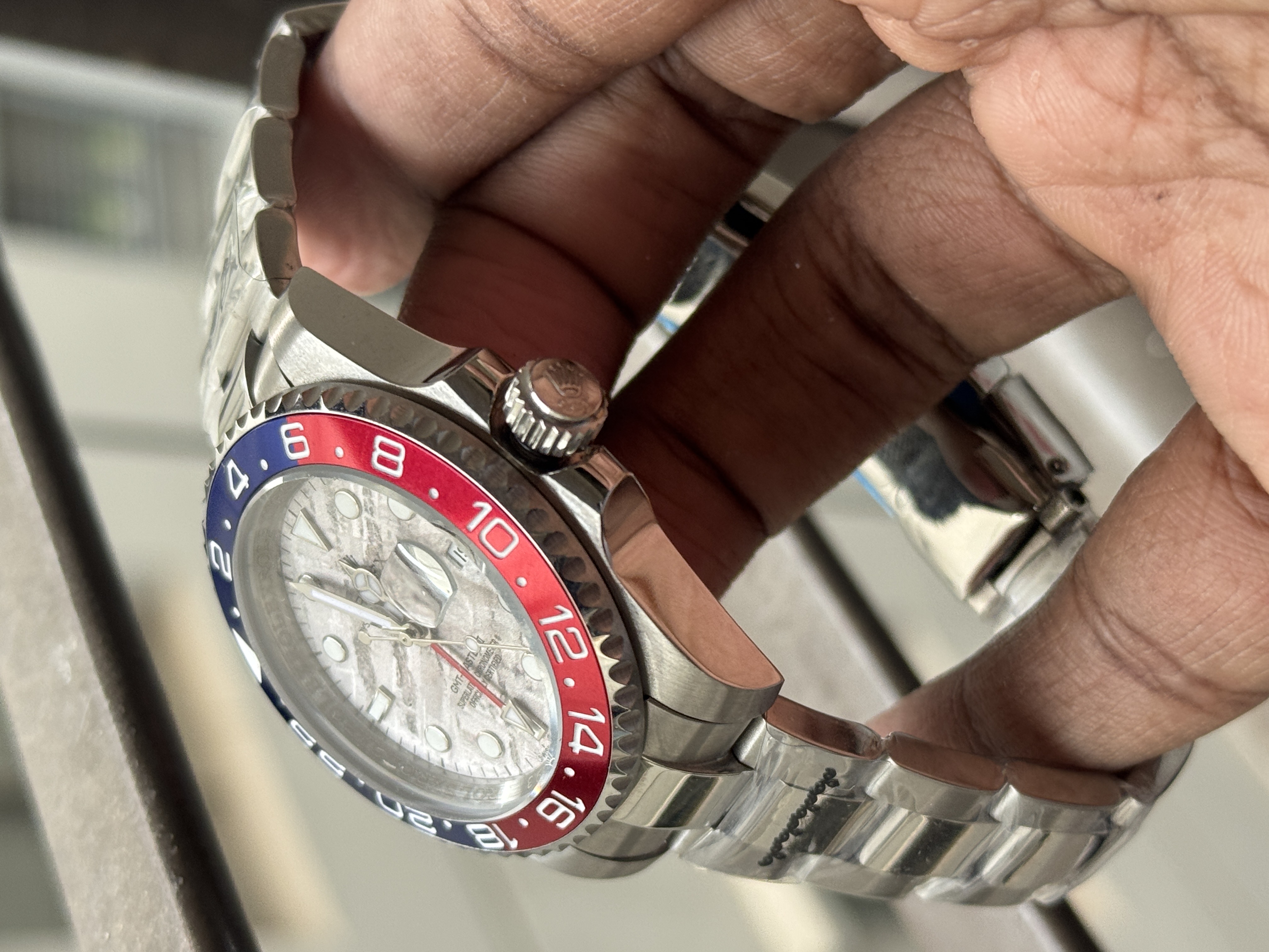 Rolex GMT‑Master II White Pepsi 126719BLRO – 40 mm White Gold, Meteorite Dial, Red & Blue Bezel AAA_img_1