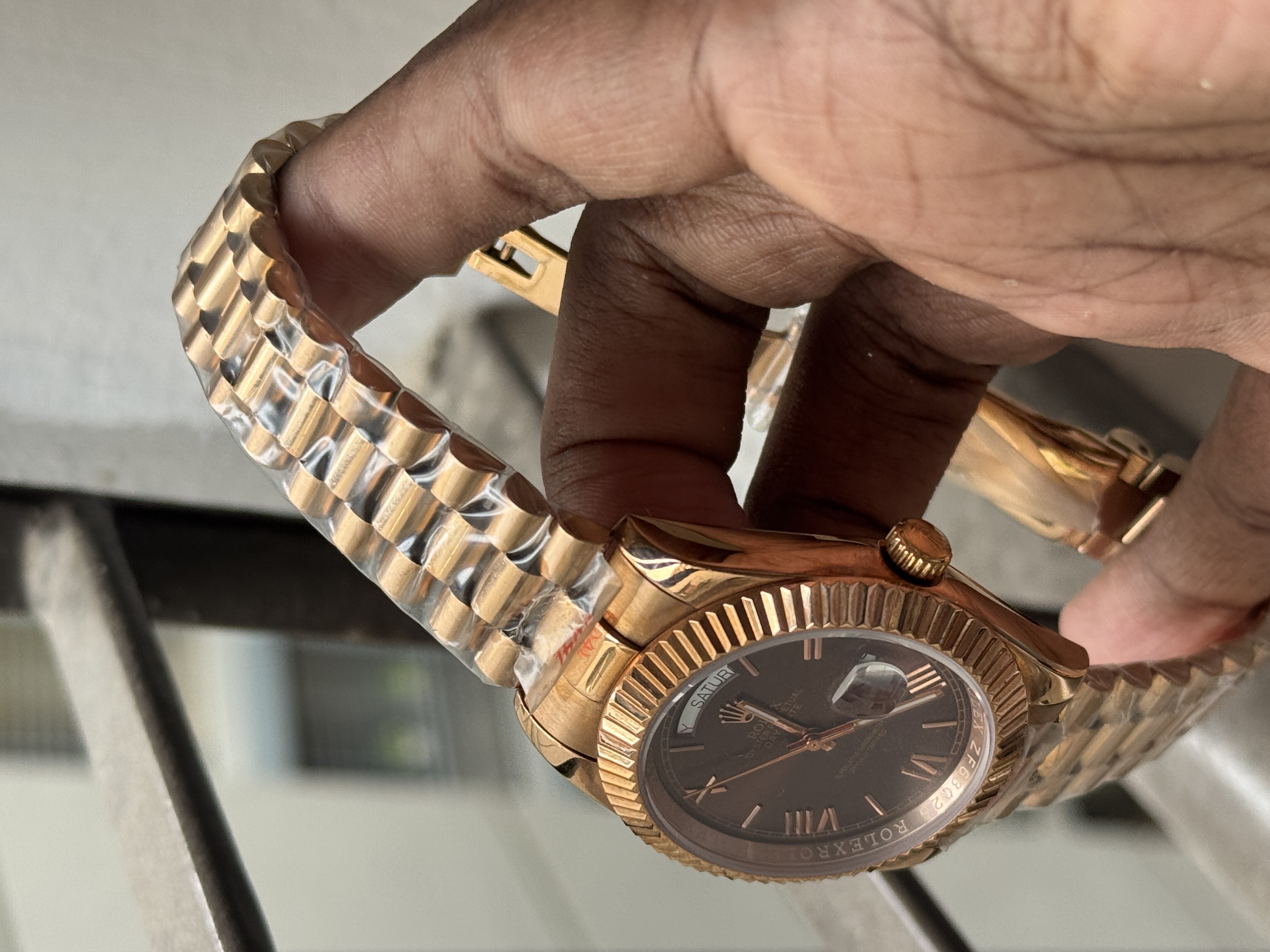 Rolex Day‑Date 40 228235 – 40 mm Everose Gold with Fluted Bezel & President Bracelet AAA_img_2