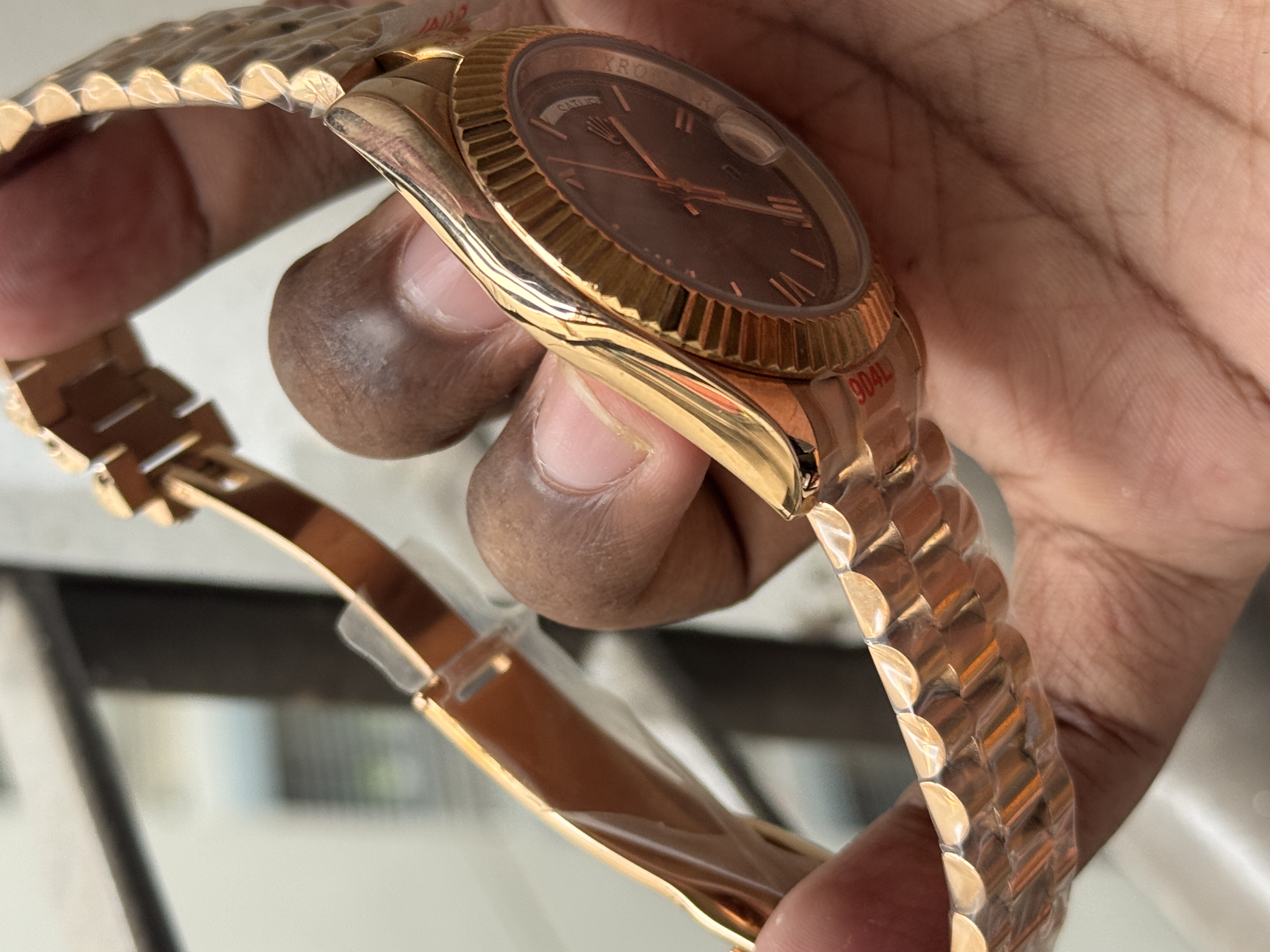 Rolex Day‑Date 40 228235 – 40 mm Everose Gold with Fluted Bezel & President Bracelet AAA_img_4