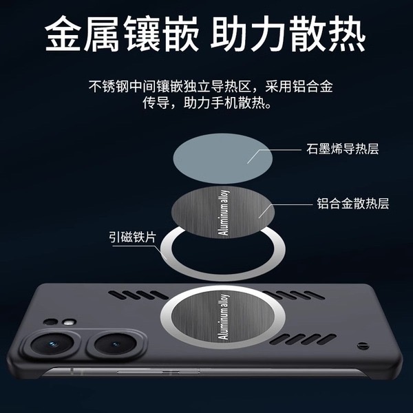IQOO Neo9 frameless graphene heat dissipation magnetic suction drop-resistant protective case_img_2
