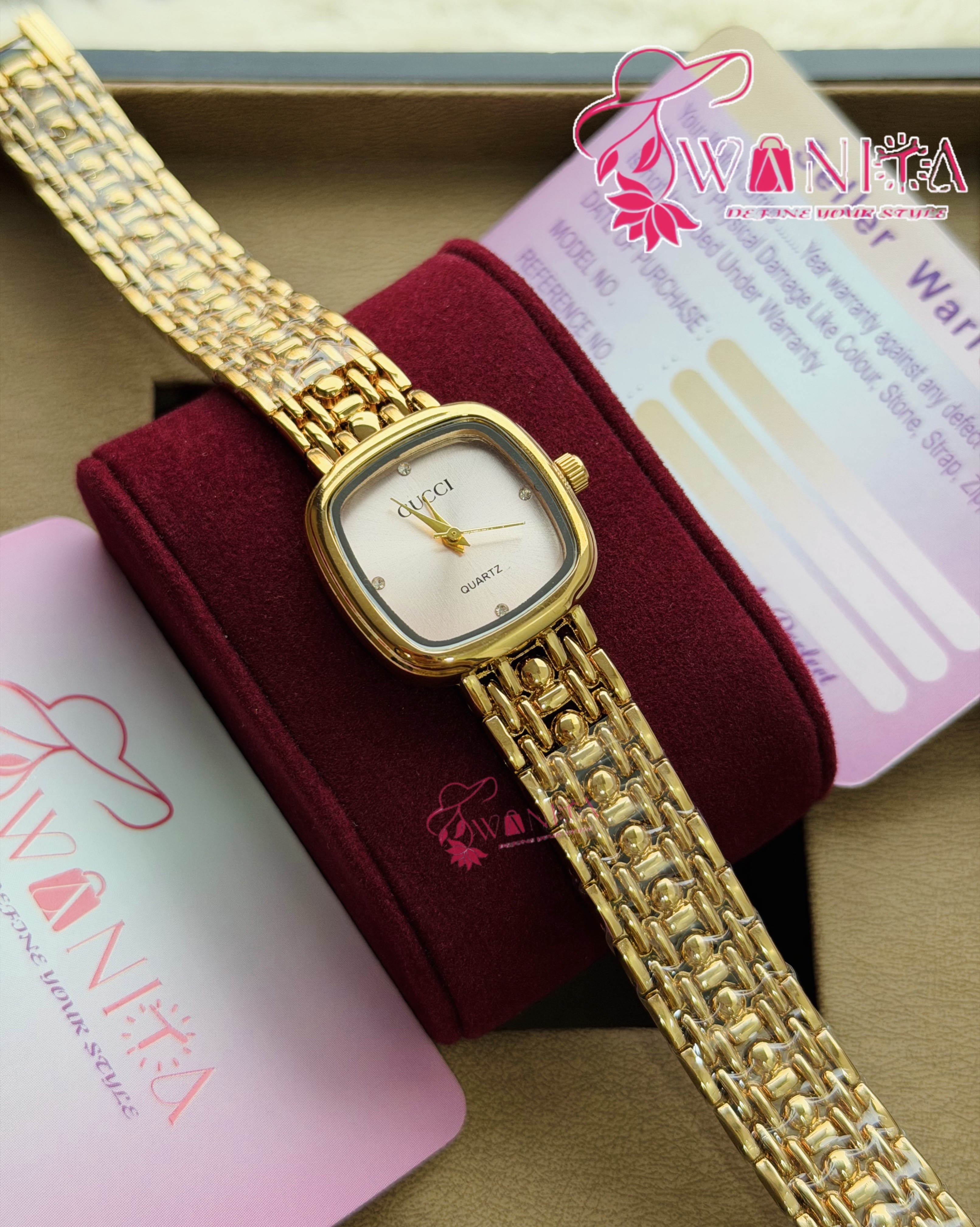 GUCCI LADIES MOF PINK DIAL WATCH
