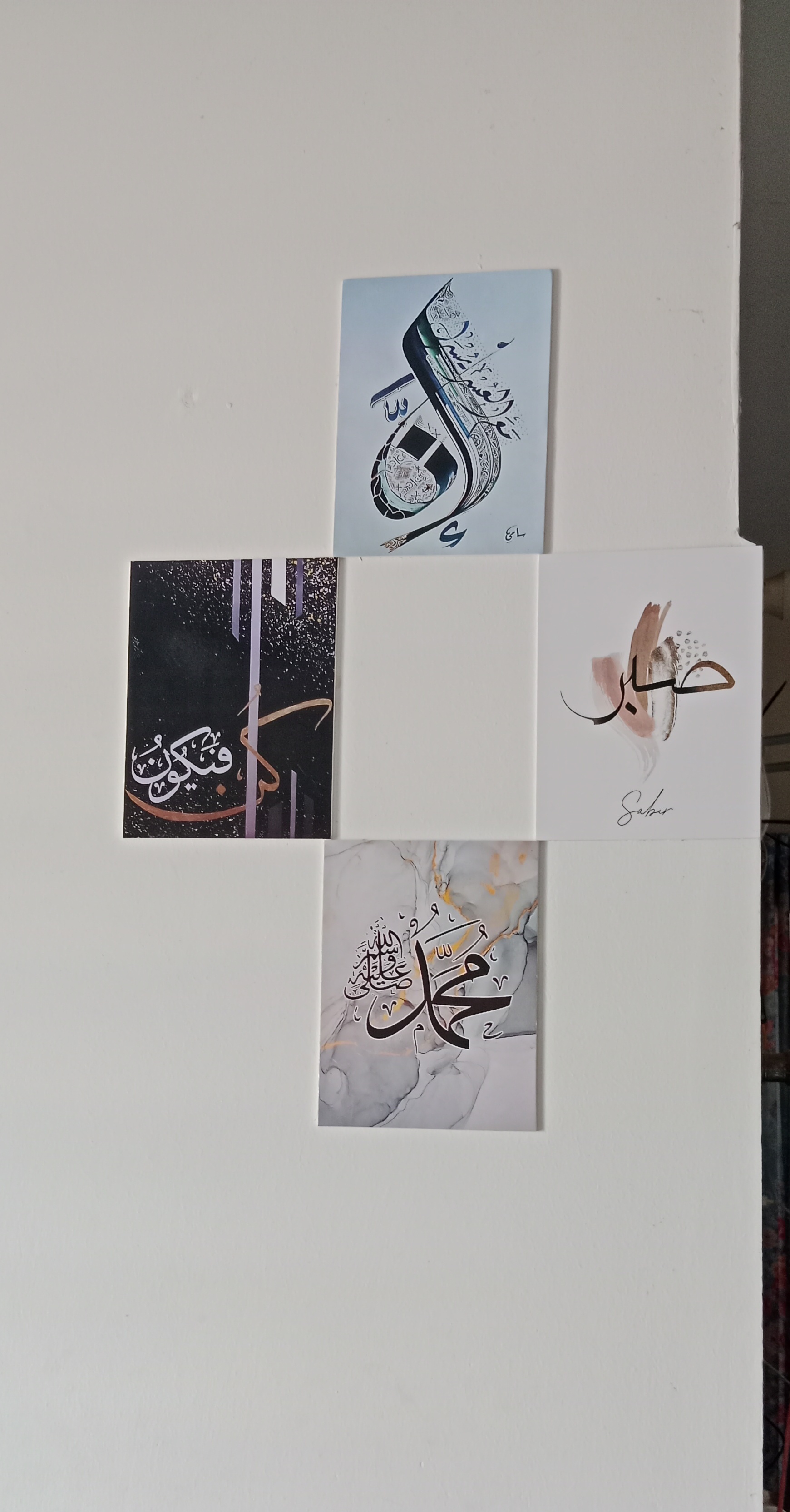 Home Decoration Islamic Calligraphy wallboard Decoration, Home Decoration items 9 PCS PVC Board wall Poster._img_3