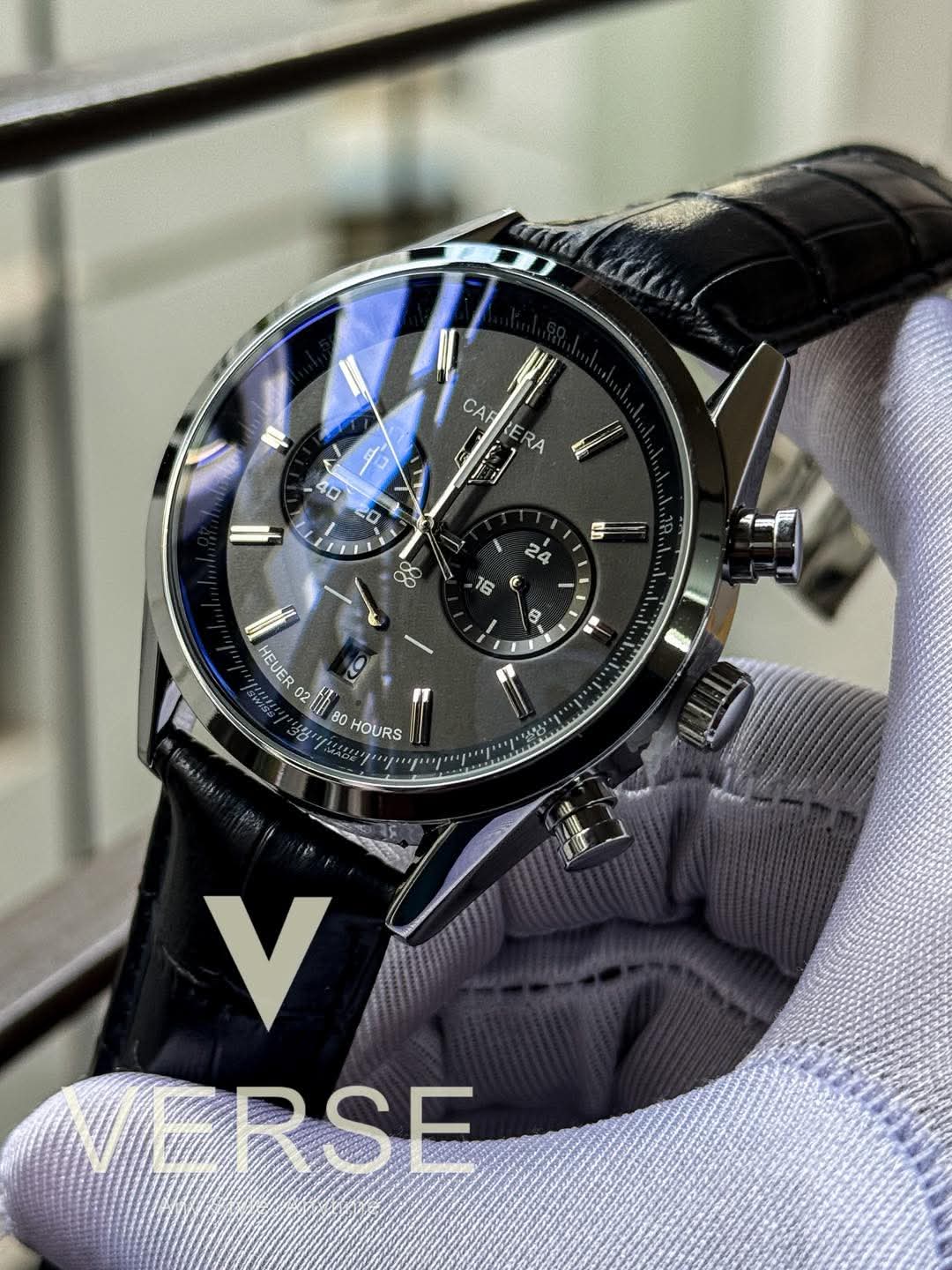 Tag heuer belt 2 chrono black dial