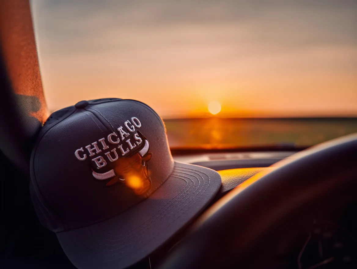 Chicago Bulls Premium Embroidered Cap – Unisex | Black & Ash Color | Streetwear Style Baseball Cap_img_0