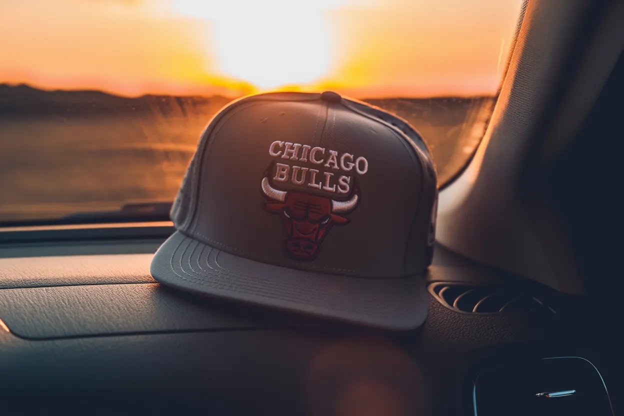 Chicago Bulls Premium Embroidered Cap – Unisex | Black & Ash Color | Streetwear Style Baseball Cap_img_7