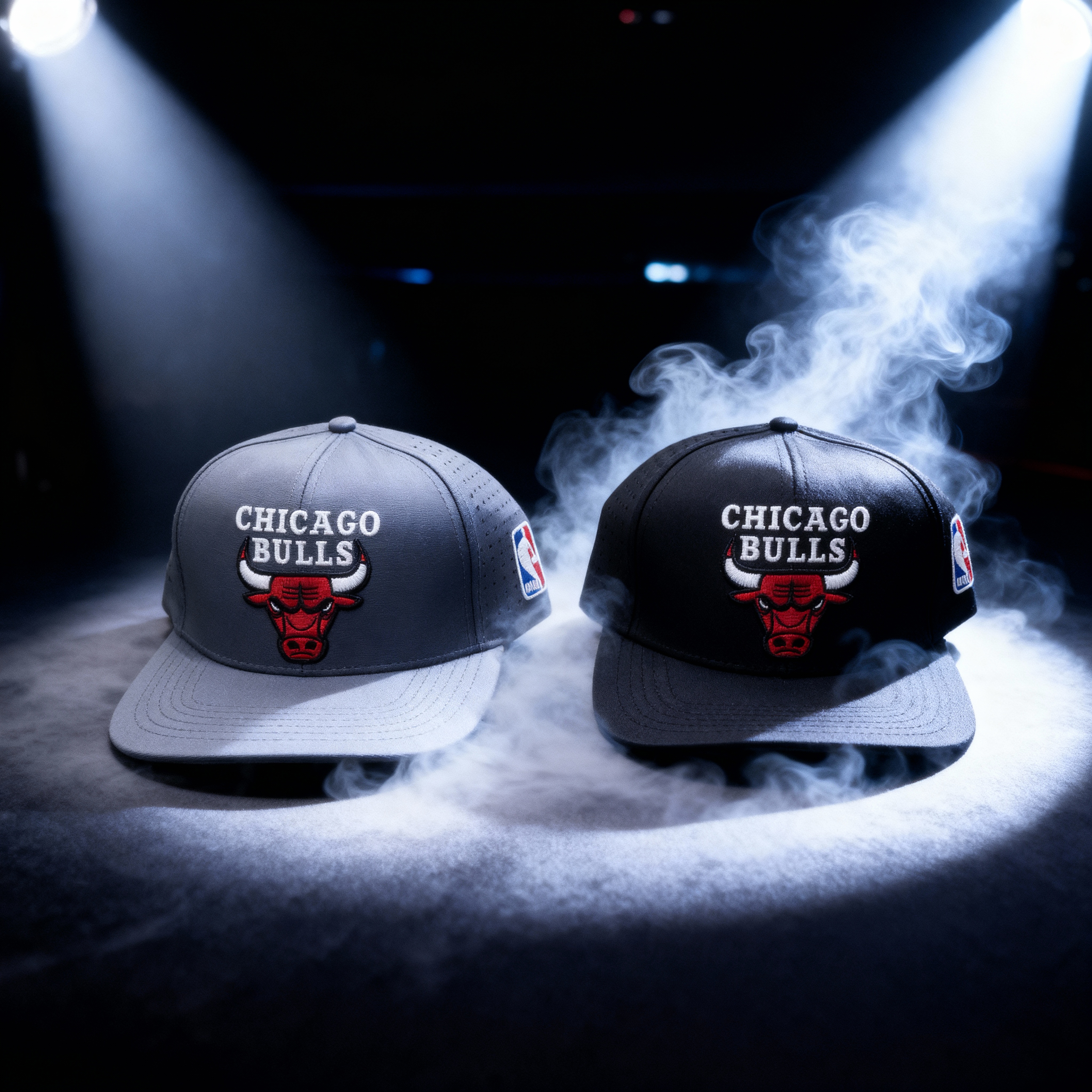 Chicago Bulls Premium Embroidered Cap – Unisex | Black & Ash Color | Streetwear Style Baseball Cap_img_1