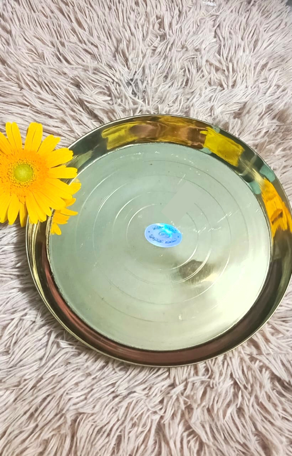 ৯.৫ ইঞ্চি পিতলের প্লেন প্লেট (বাচ্চাদের)_img_0