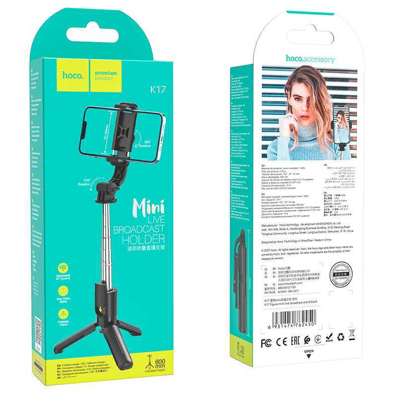 Hoco K17 Figure Mini Live Broadcast Stand Tripod_img_5