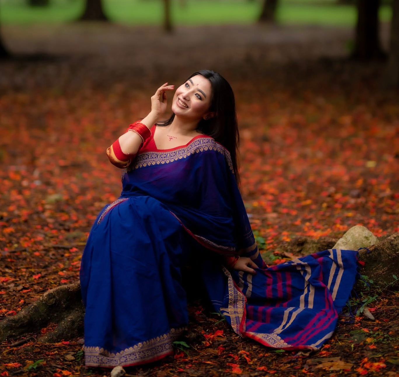 নীল অন্তরীক্ষ | টাংগাইলে এর হেন্ডলোম শাড়ী |_img_1