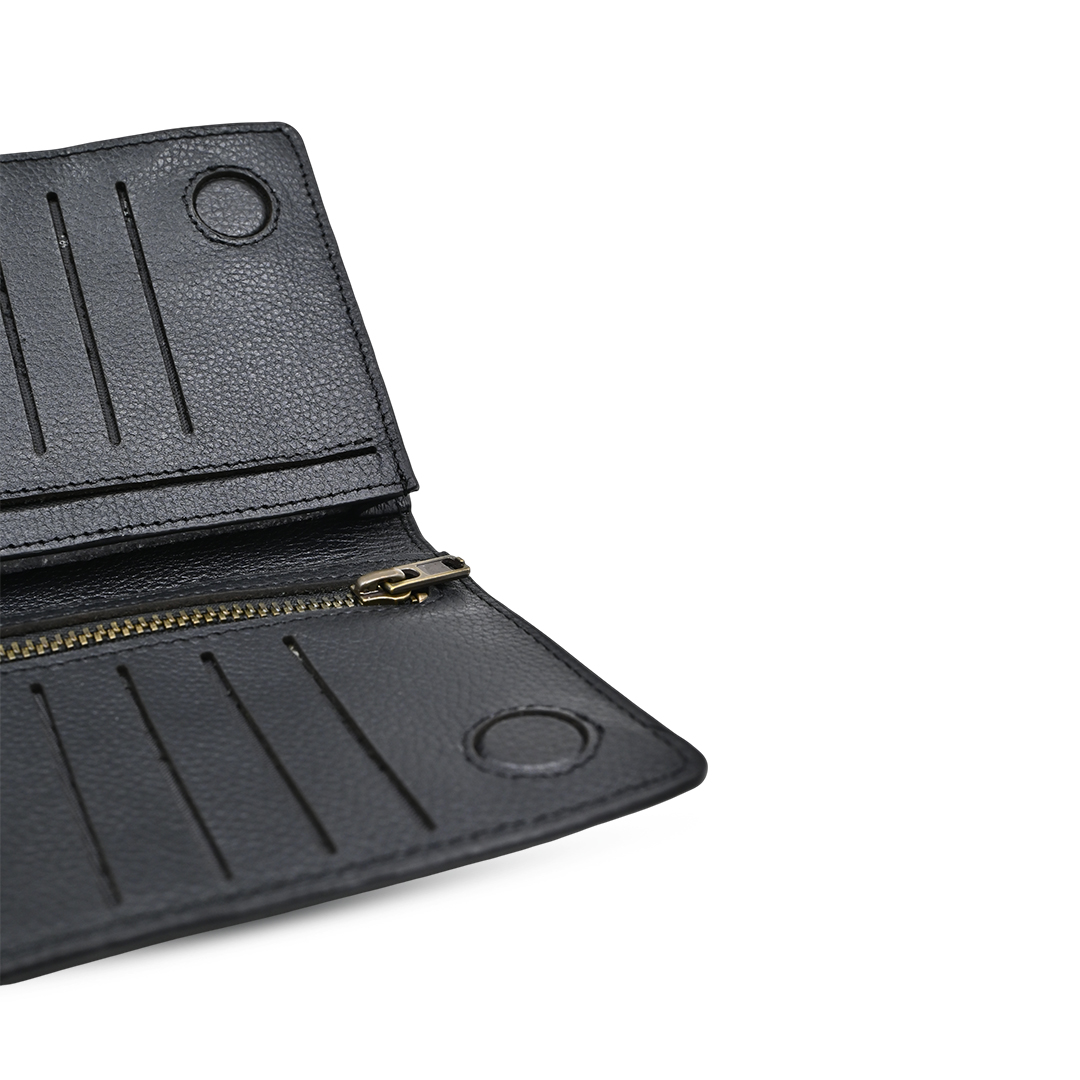 ProX High Quality Original Cow Leather Wallet_PW-2715 Black_img_2