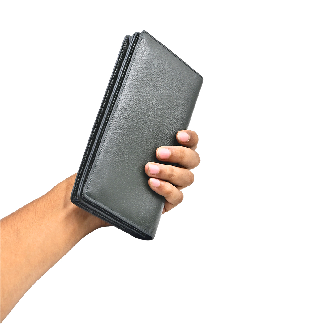 ProX High Quality Original Cow Leather Wallet_PW-2708 Deep Green_img_2