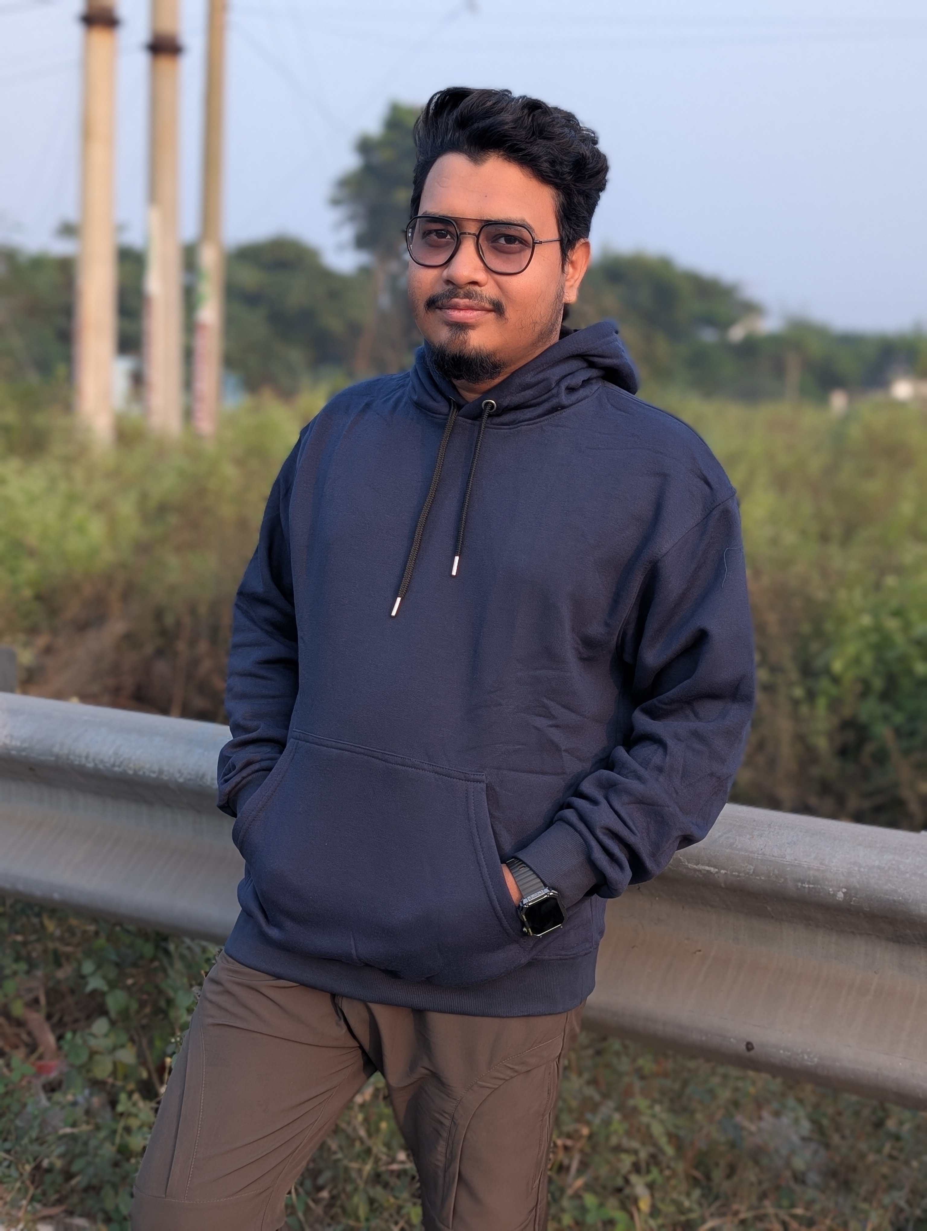 Exclusive Navy Blue Unisex Hoodie