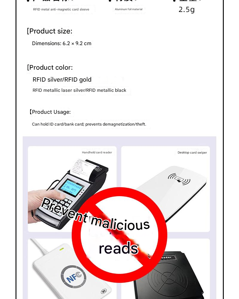 RFID Blocking Card Cover Debit/Credit Card Protector_img_5