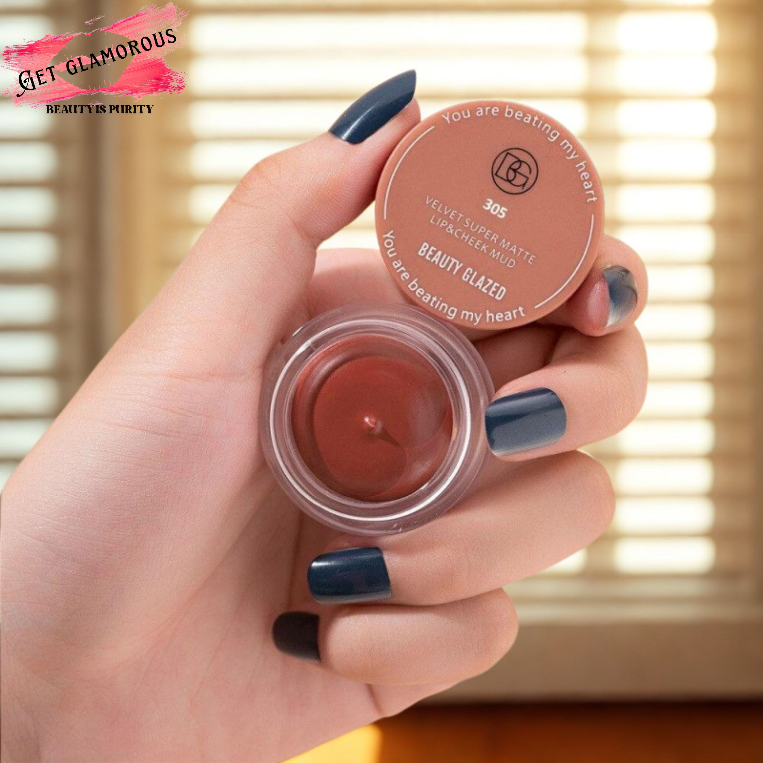 Beauty Glazed Velvet Super Matte Lip & Cheek Mud