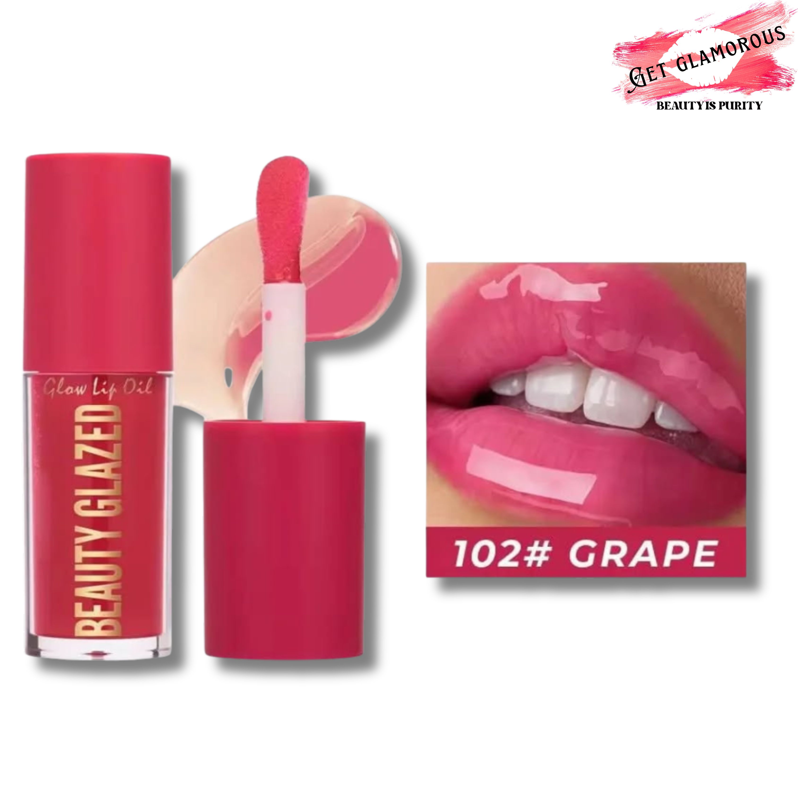 Beauty Glazed Glow Lip Oil ( New Version )