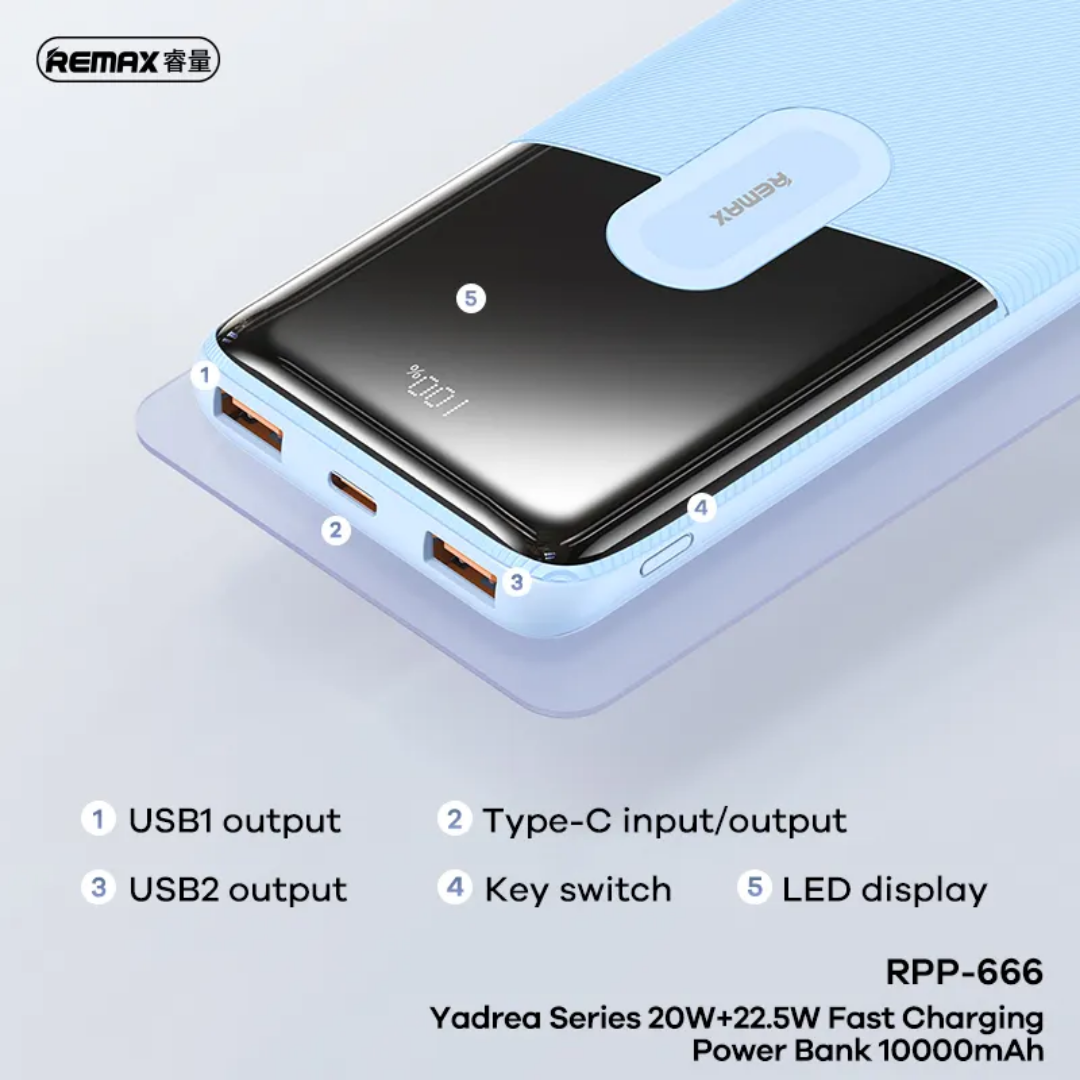 REMAX RPP-666 22W 10000 mAh Portable Power bank_img_3