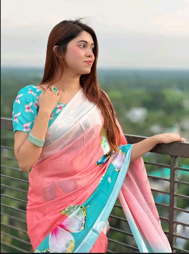 বাটারফ্লাই ফ্যাশনেবল টাঙ্গাইল সিল্ক শাড়ি - ব্লাউজ পিস সহ - সকল ঋতু এবং অনুষ্ঠানের জন্য উপযুক্ত_img_1