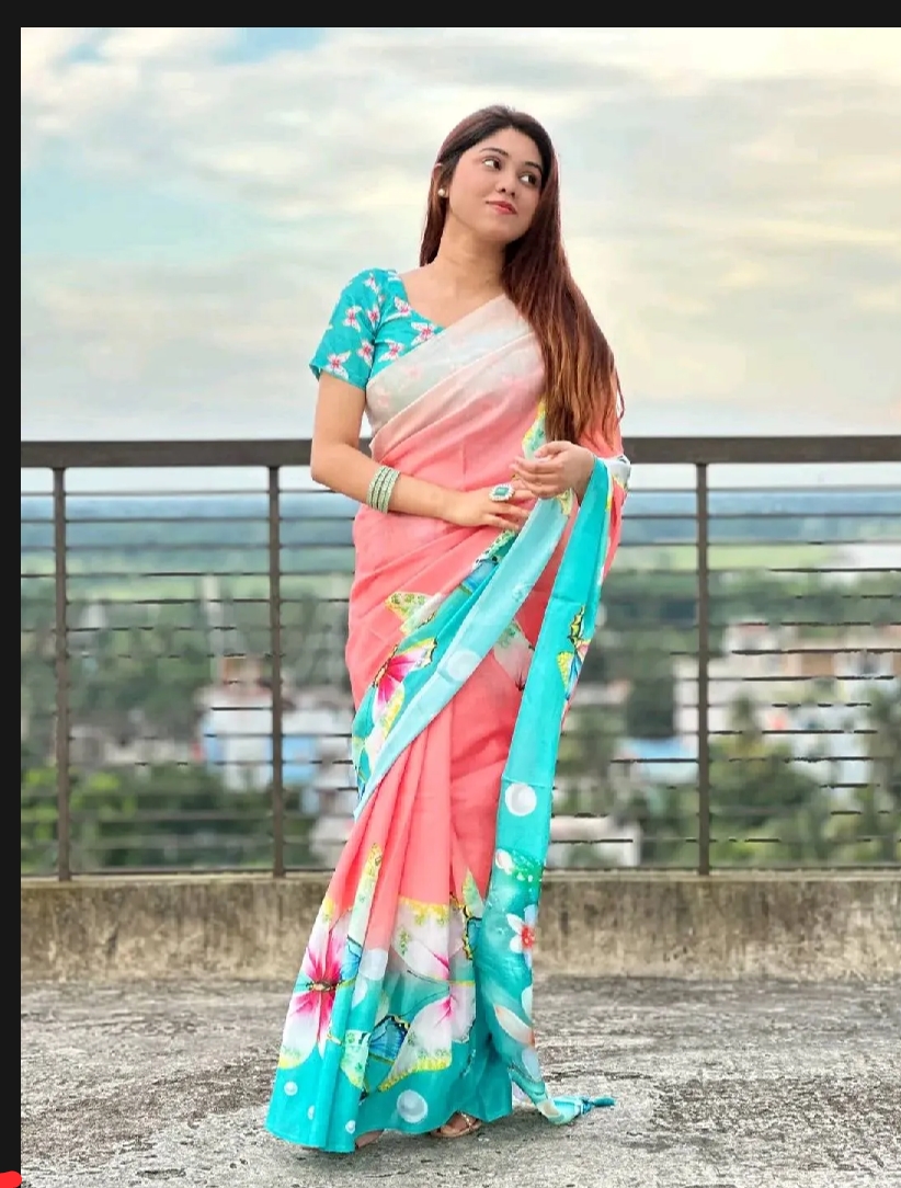 বাটারফ্লাই ফ্যাশনেবল টাঙ্গাইল সিল্ক শাড়ি - ব্লাউজ পিস সহ - সকল ঋতু এবং অনুষ্ঠানের জন্য উপযুক্ত_img_2