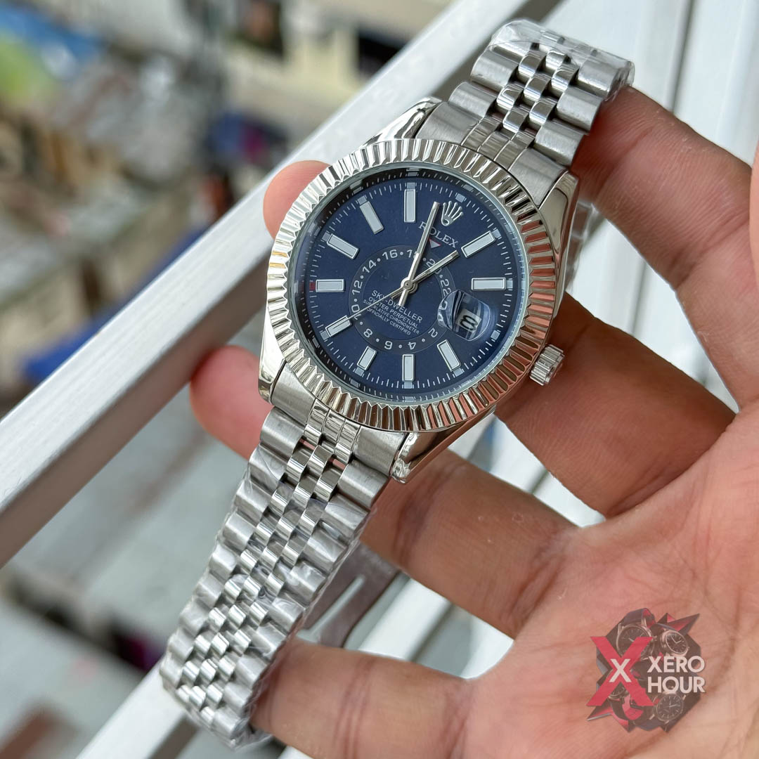 Rolex Sky Dweller AA Grade | Single Tone | Blue Dial