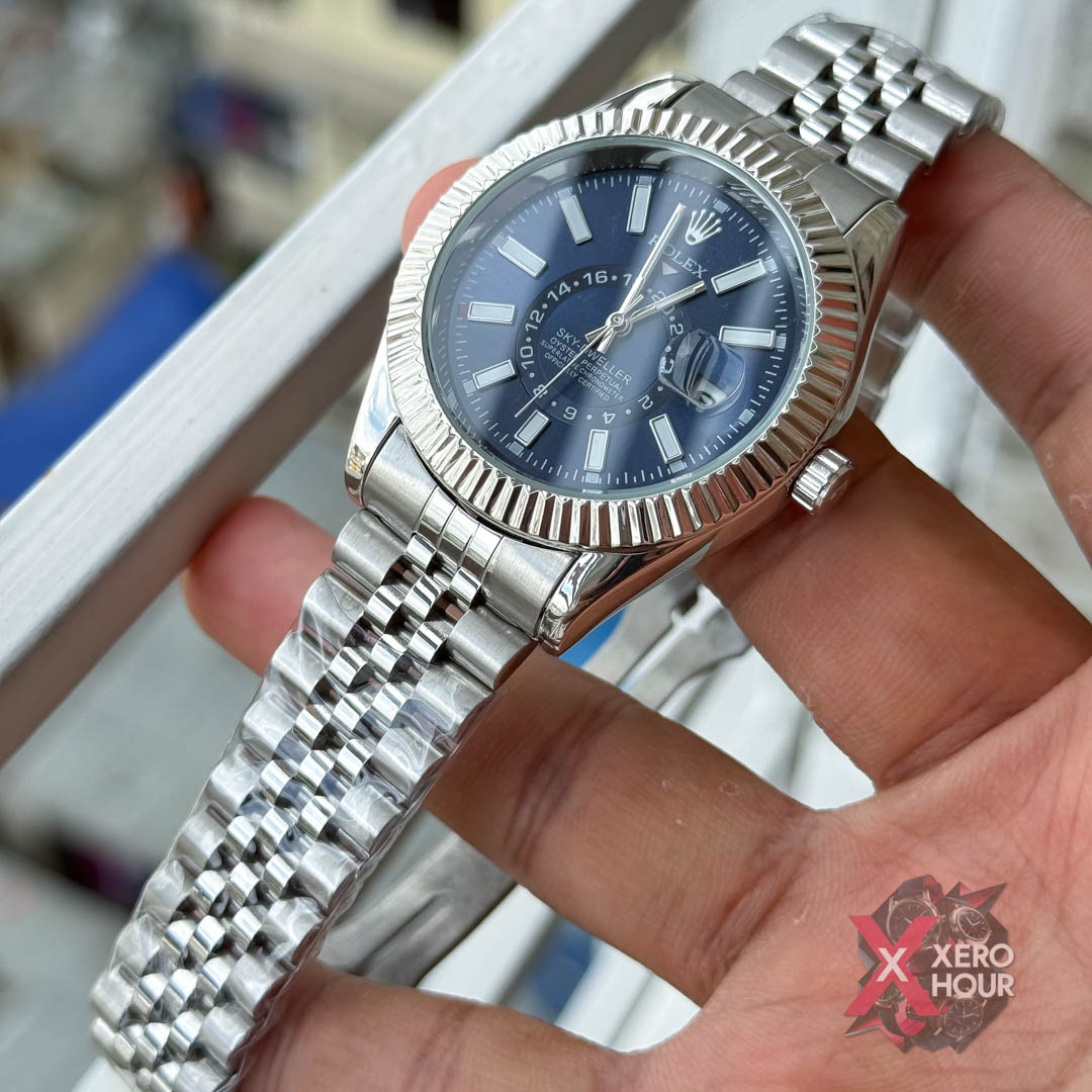 Rolex Sky Dweller AA Grade | Single Tone | Blue Dial_img_4