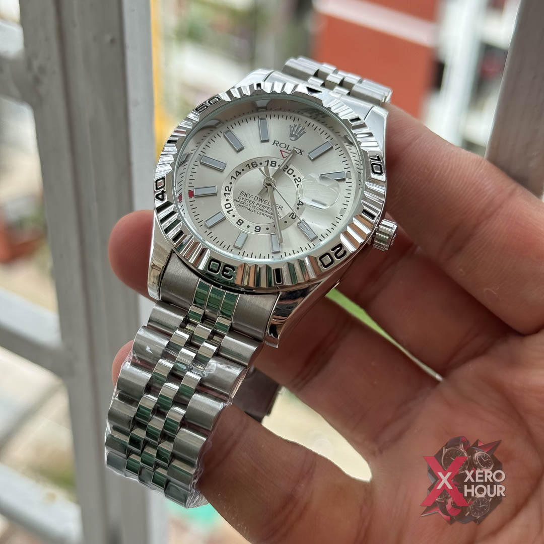 Rolex Sky Dweller AA Grade | Single Tone | White Dial_img_2