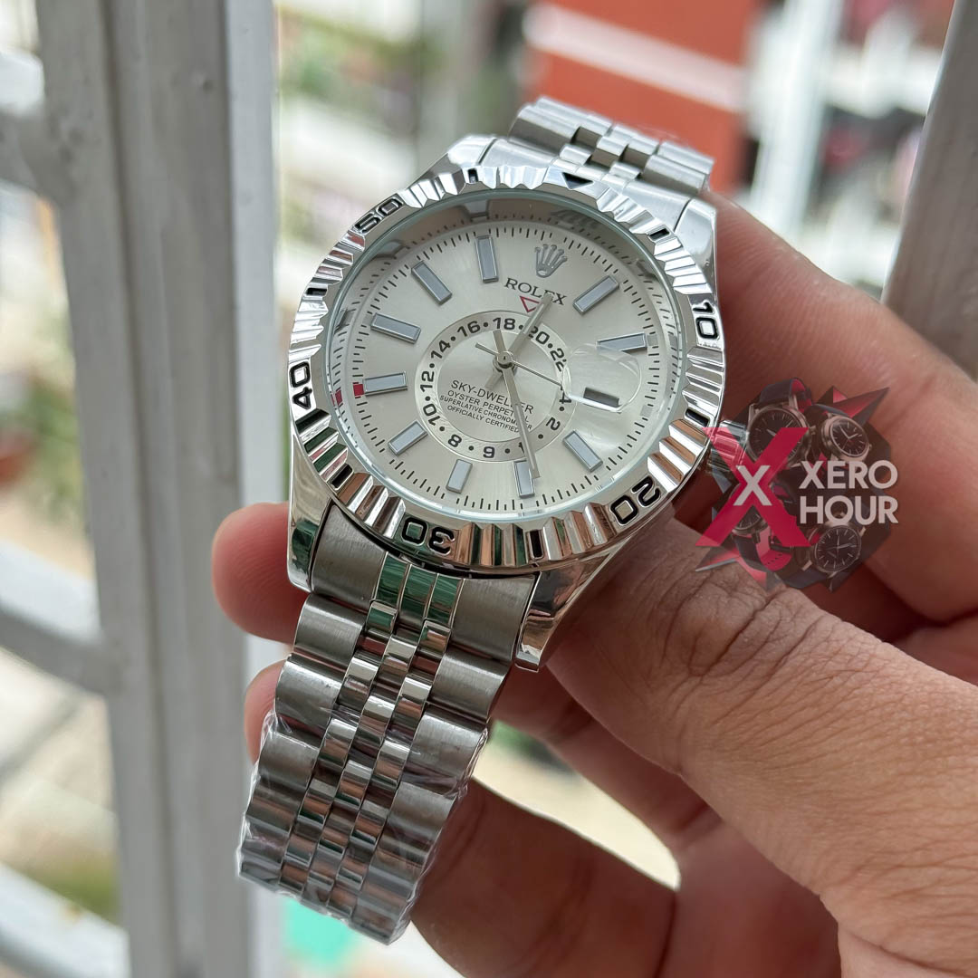 Rolex Sky Dweller AA Grade | Single Tone | White Dial