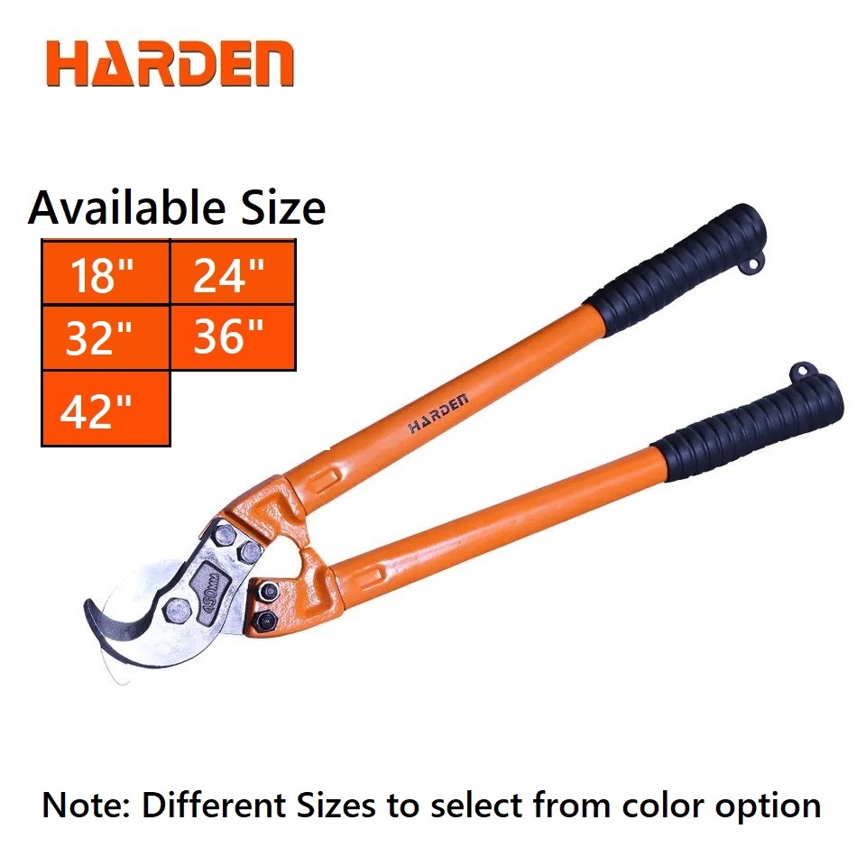 HARDEN Cable Cutter ( 18" | 24" | 32" | 36" | 48" ), T8 Alloy Steel Professional High quality wire rope cutter 570071 | 570072 | 570073 | 570075 | 570076_img_0