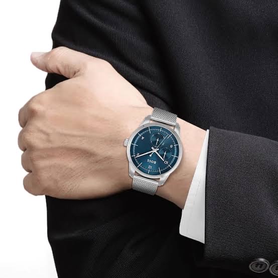 Hugo Boss Sophio 1513942 Men’s 42 mm Blue Dial Multifunction Watch – Mesh Bracelet_img_1