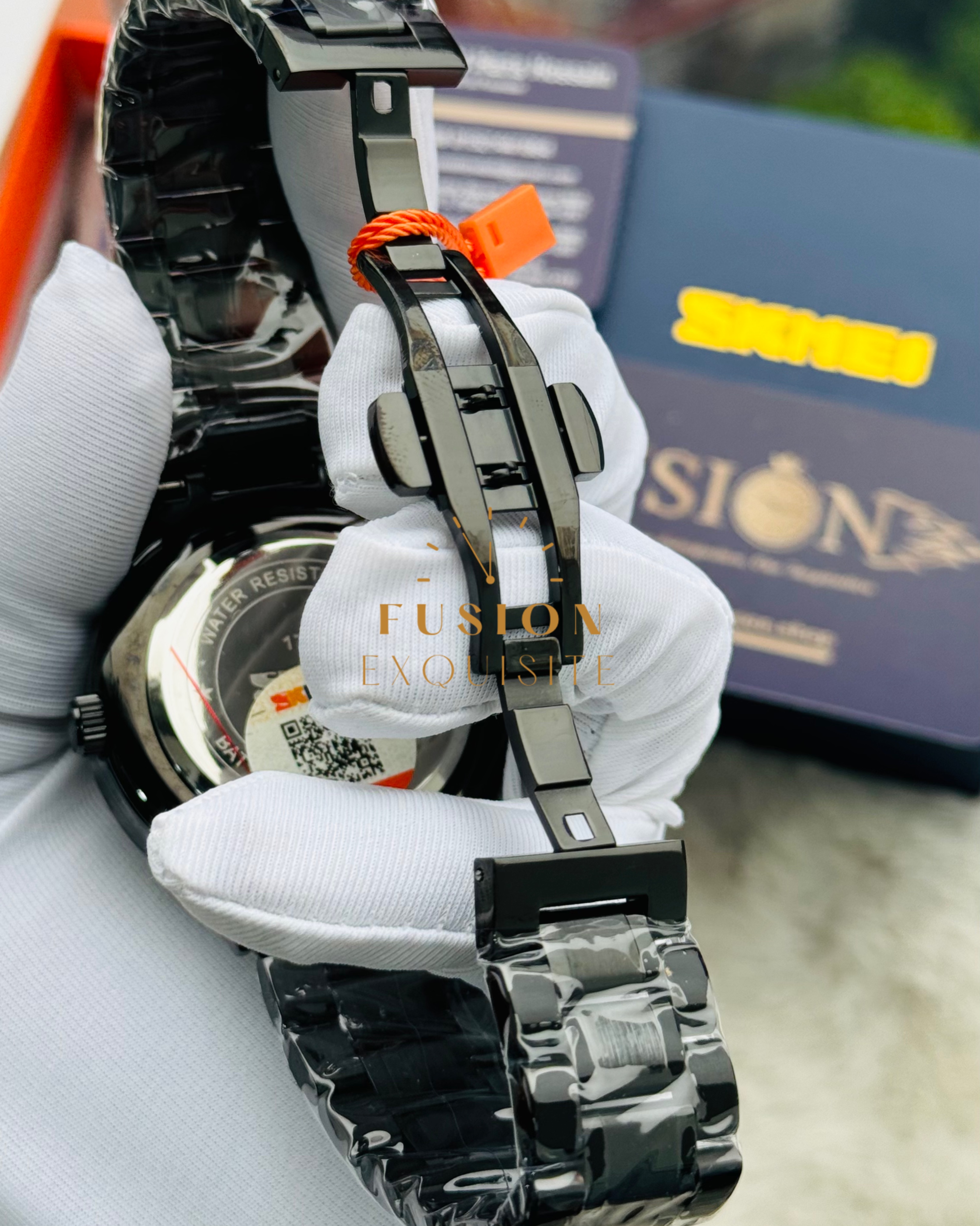 SKMEI Original Car Rim Yellow Color 1787 Model Watch_img_3