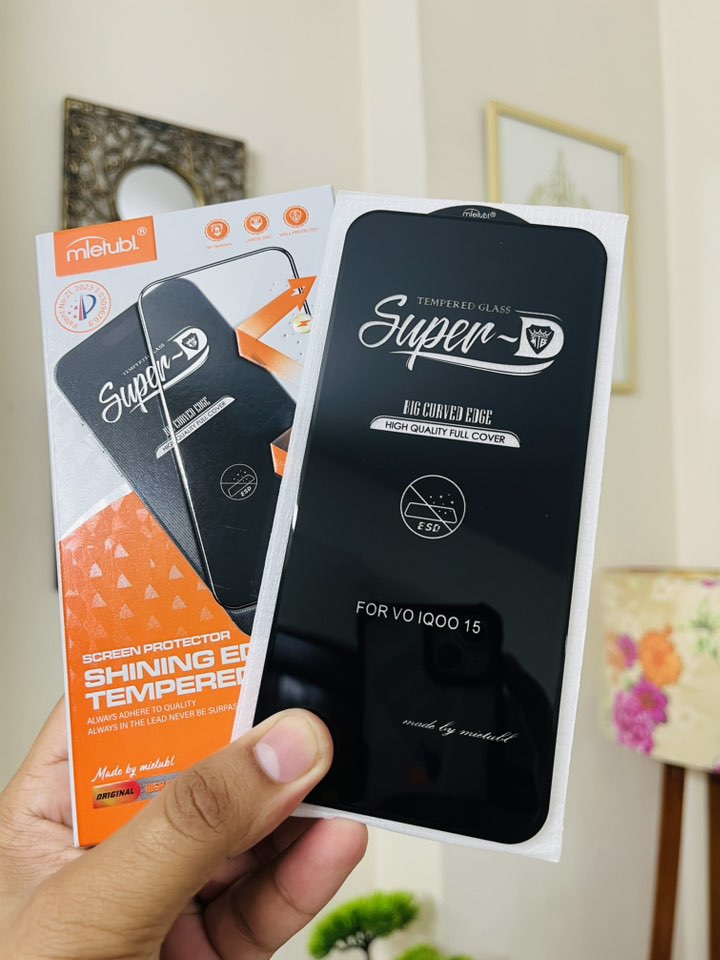 IQOO 15 Glass Protector Premium Quality Edge To Edge Full Screen